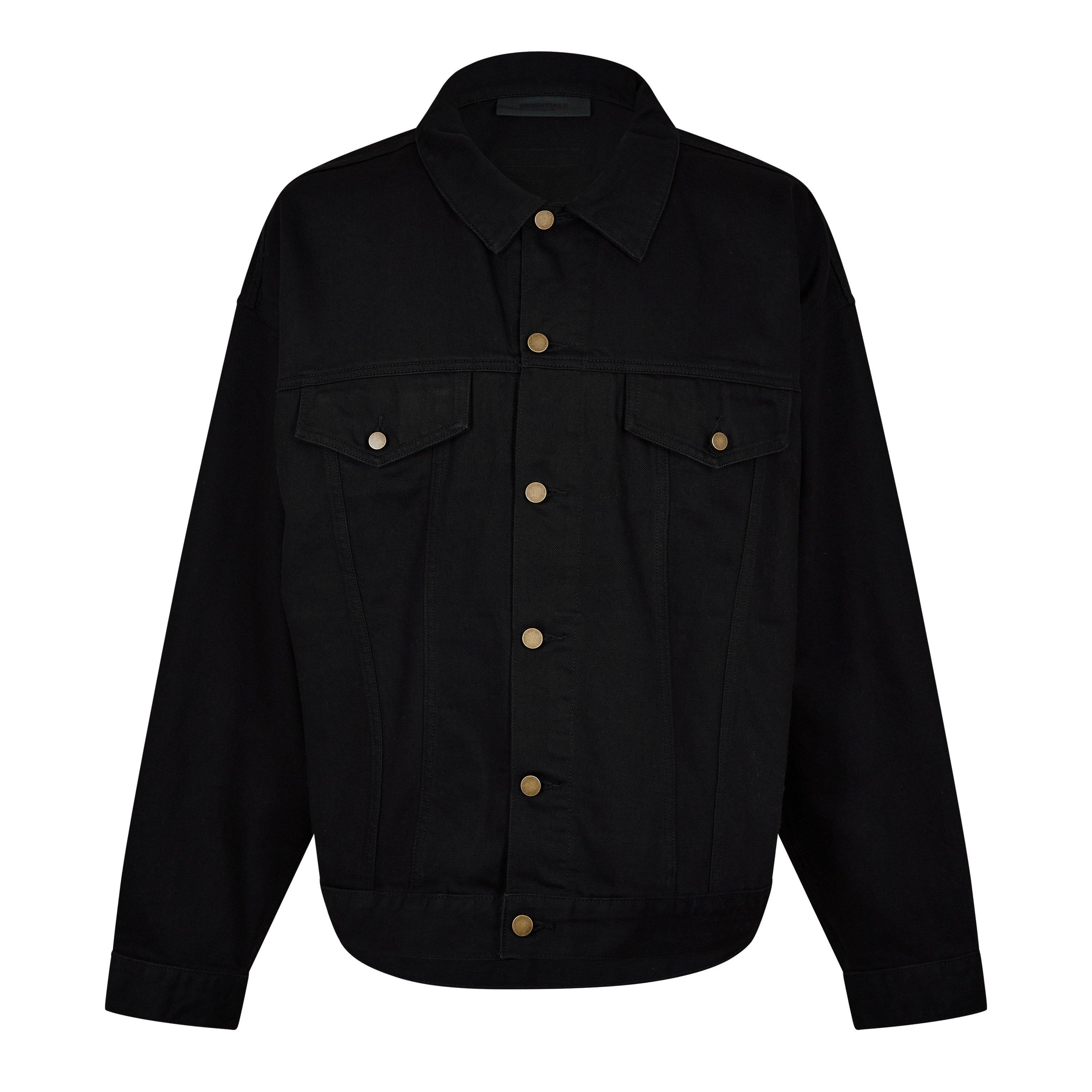 Black - Fear Of God Essentials - Men's Denim Jacket - 5