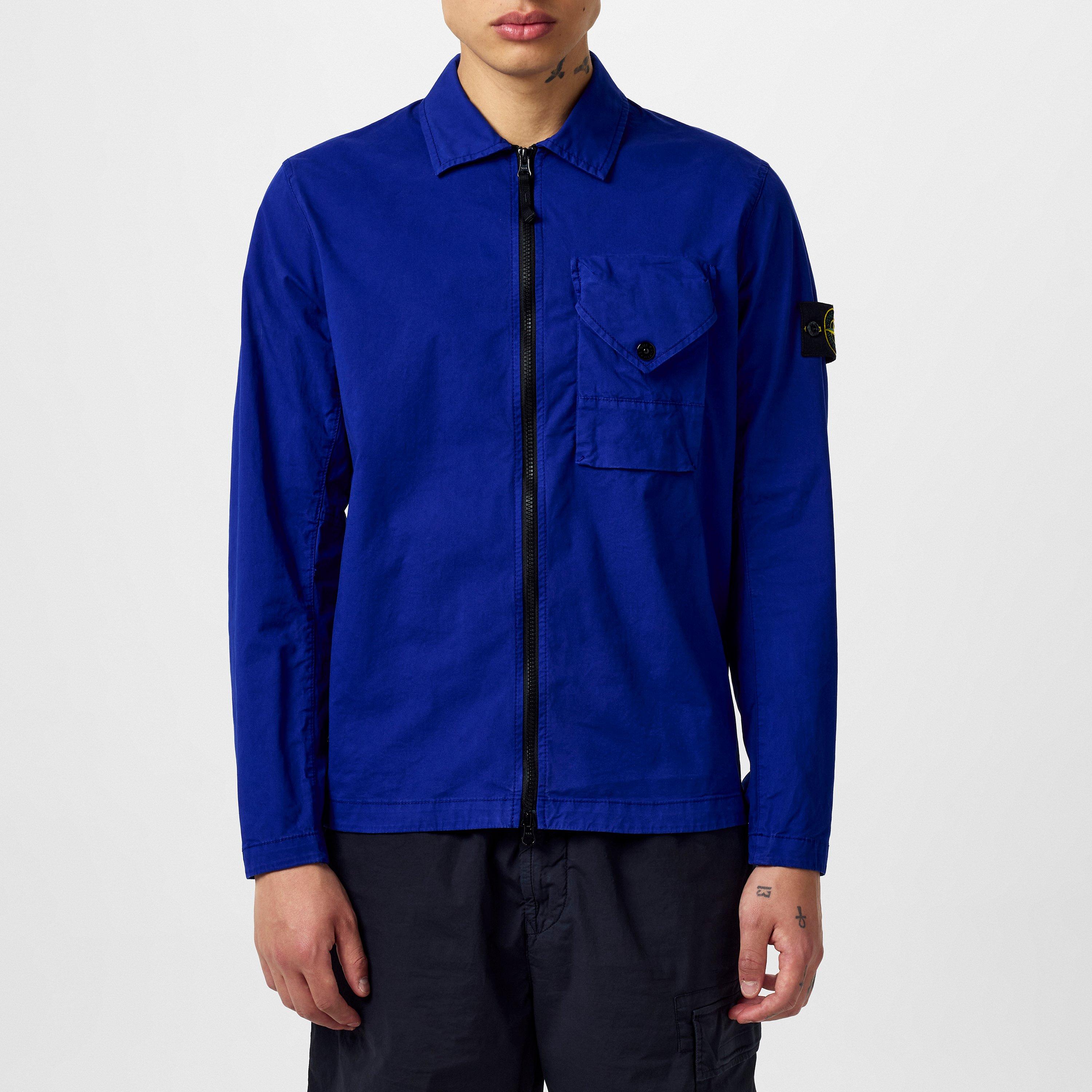 Bluette V0022 - Stone Island - Men's Bellows Cotton Mix Long Sleeve Overshirt - 1
