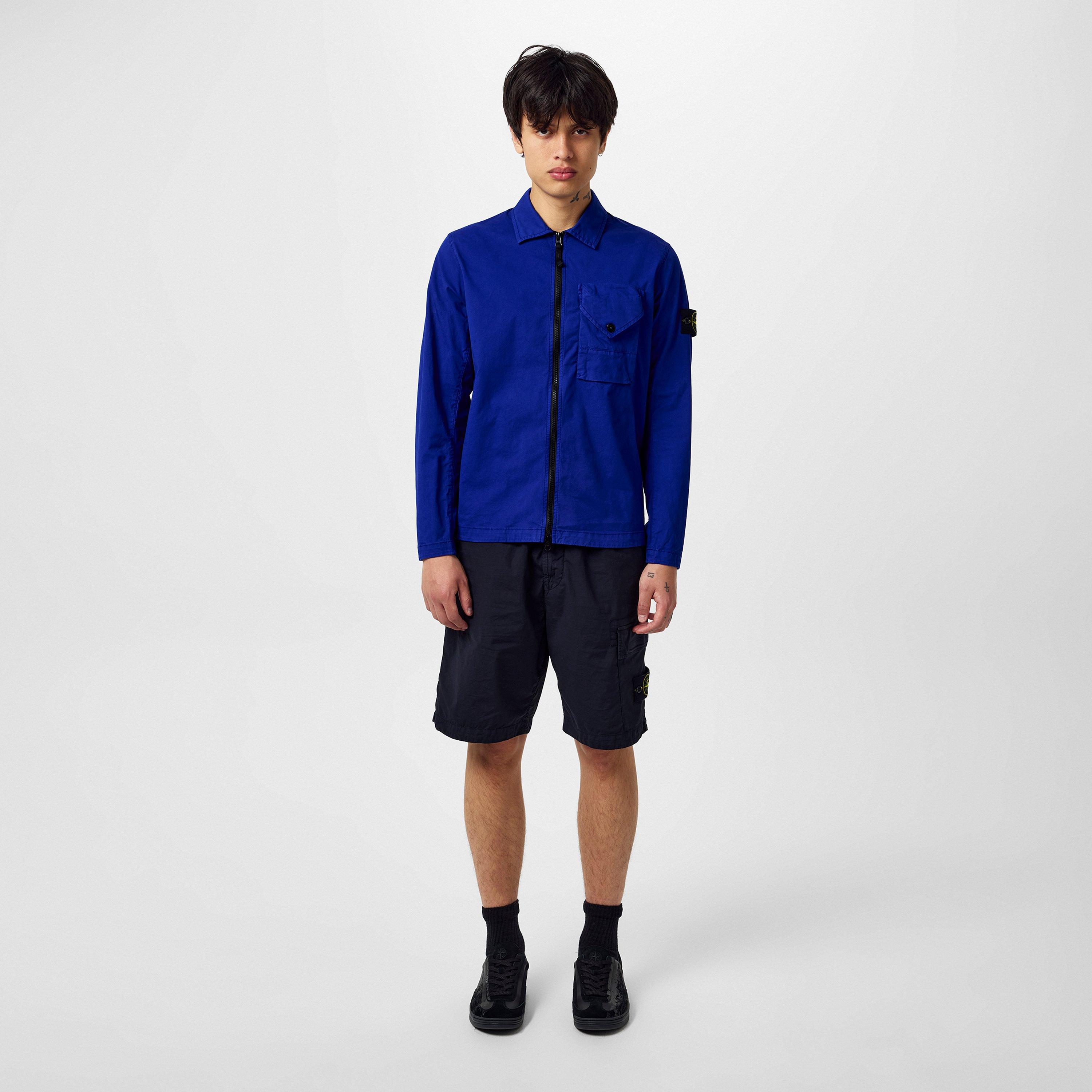Bluette V0022 - Stone Island - Men's Bellows Cotton Mix Long Sleeve Overshirt - 4