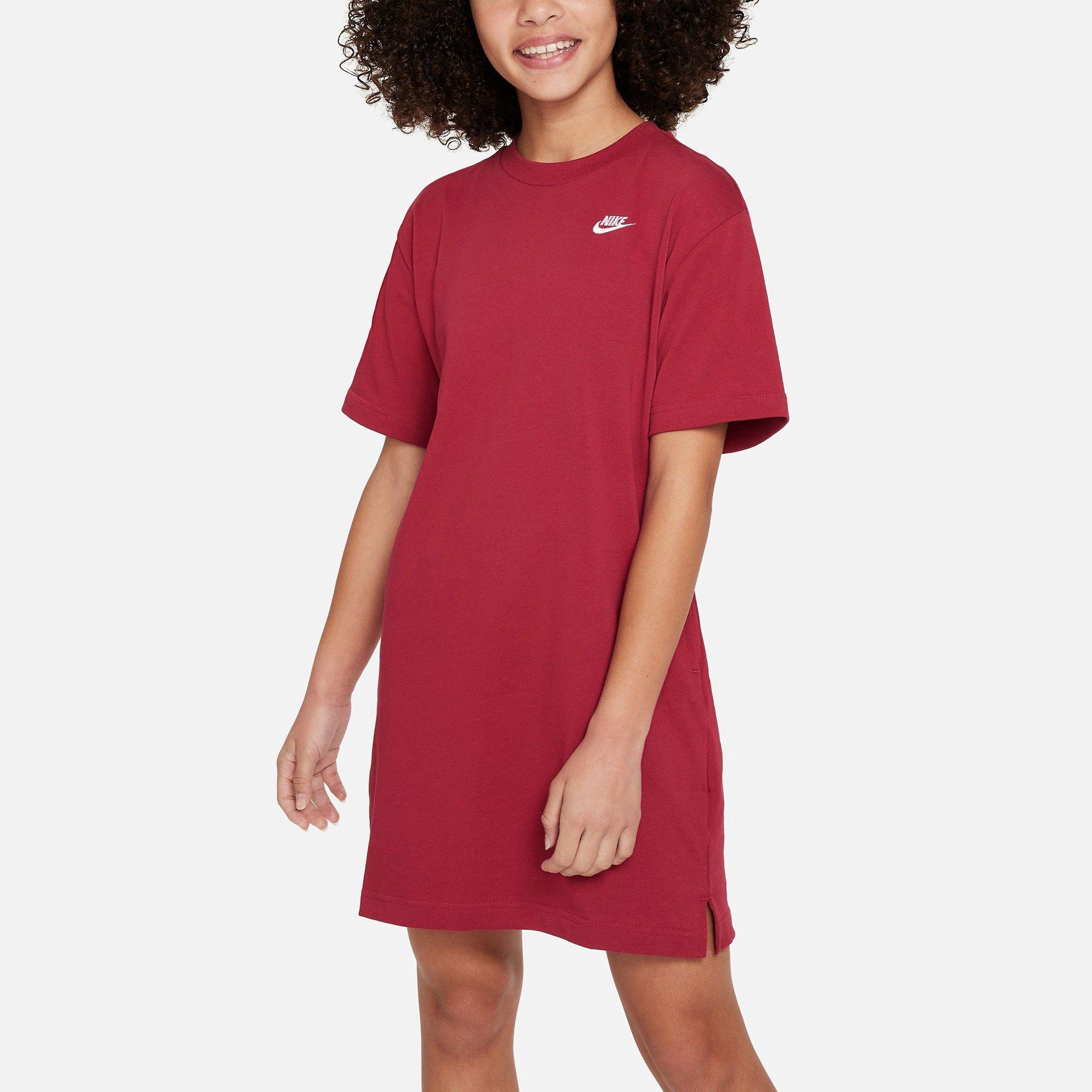 Girls red clearance t shirt dress