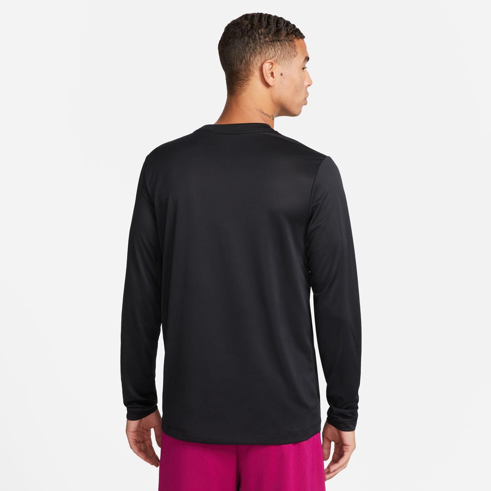 Zwart/Zilver - Nike - Tee Legend Long Sleeve - 2
