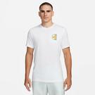 Blanc - Nike - Boyfriend Crop Plaid Flannel Shirt - 1