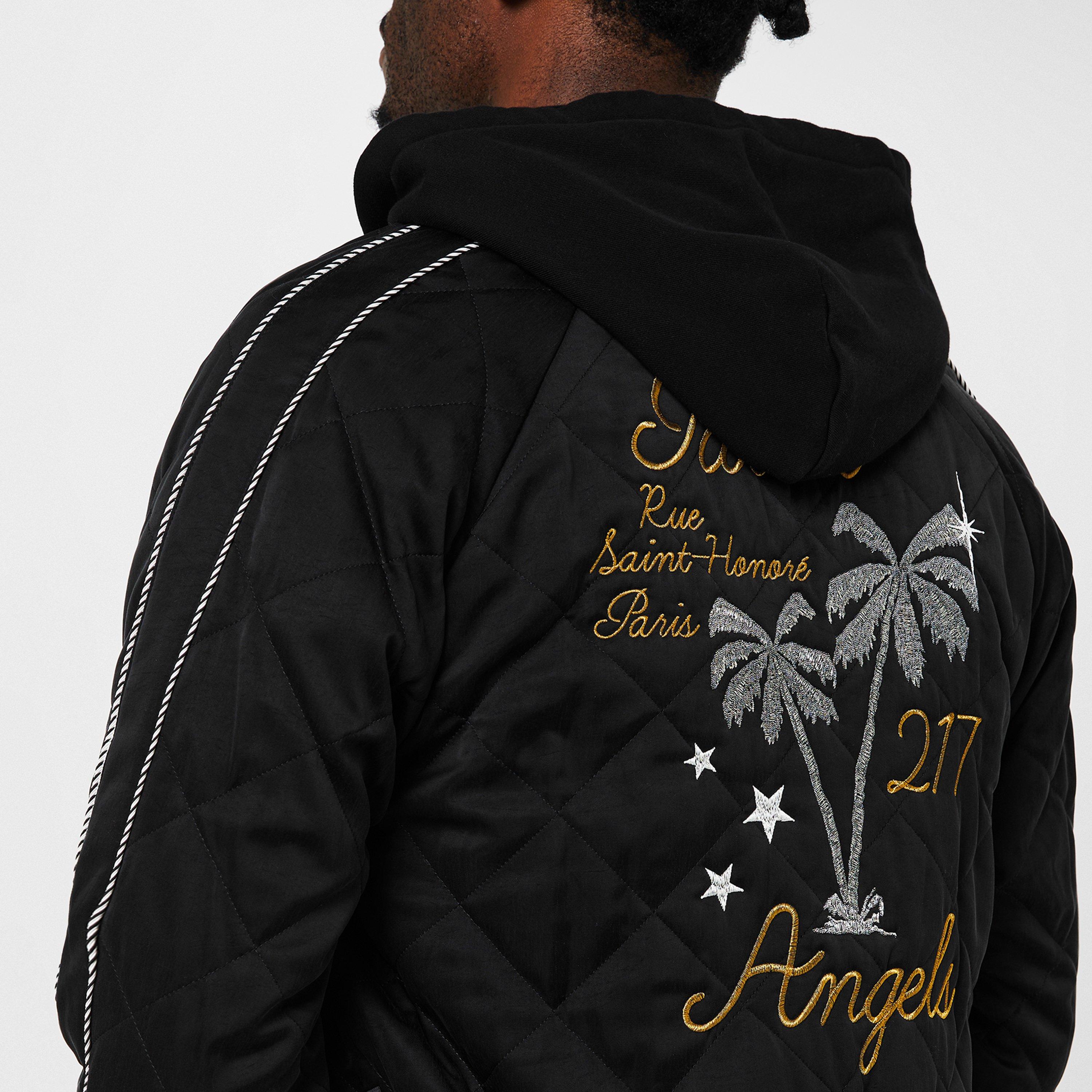 Palm Angels | Logo-Embroidered Quilted Jacket | Bomber