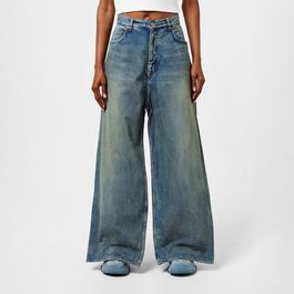 Balenciaga Double Front Effect Denim Jeans