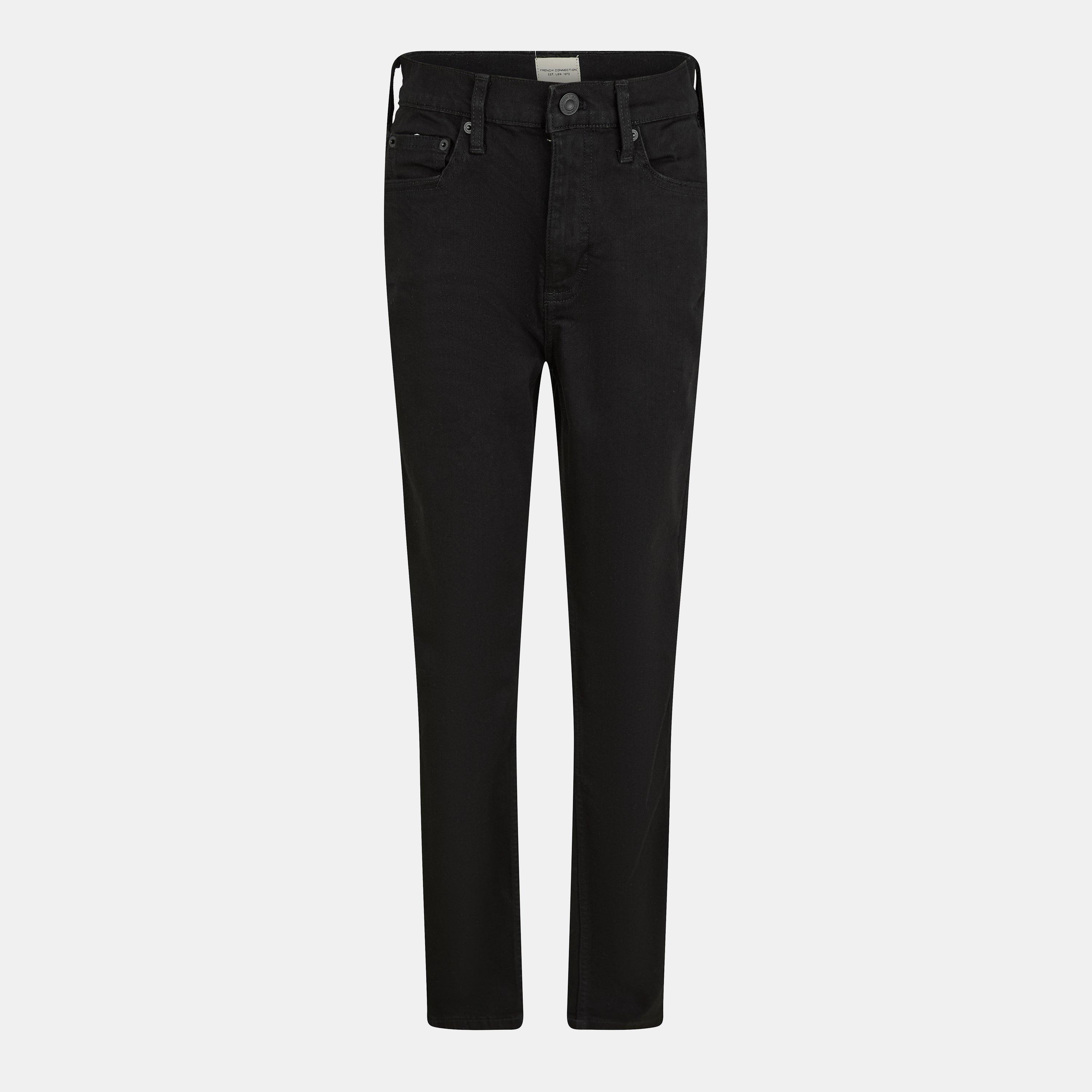 01-Black - French Connection - Women's Mid Rise Rebound Skinny Jeans - 1