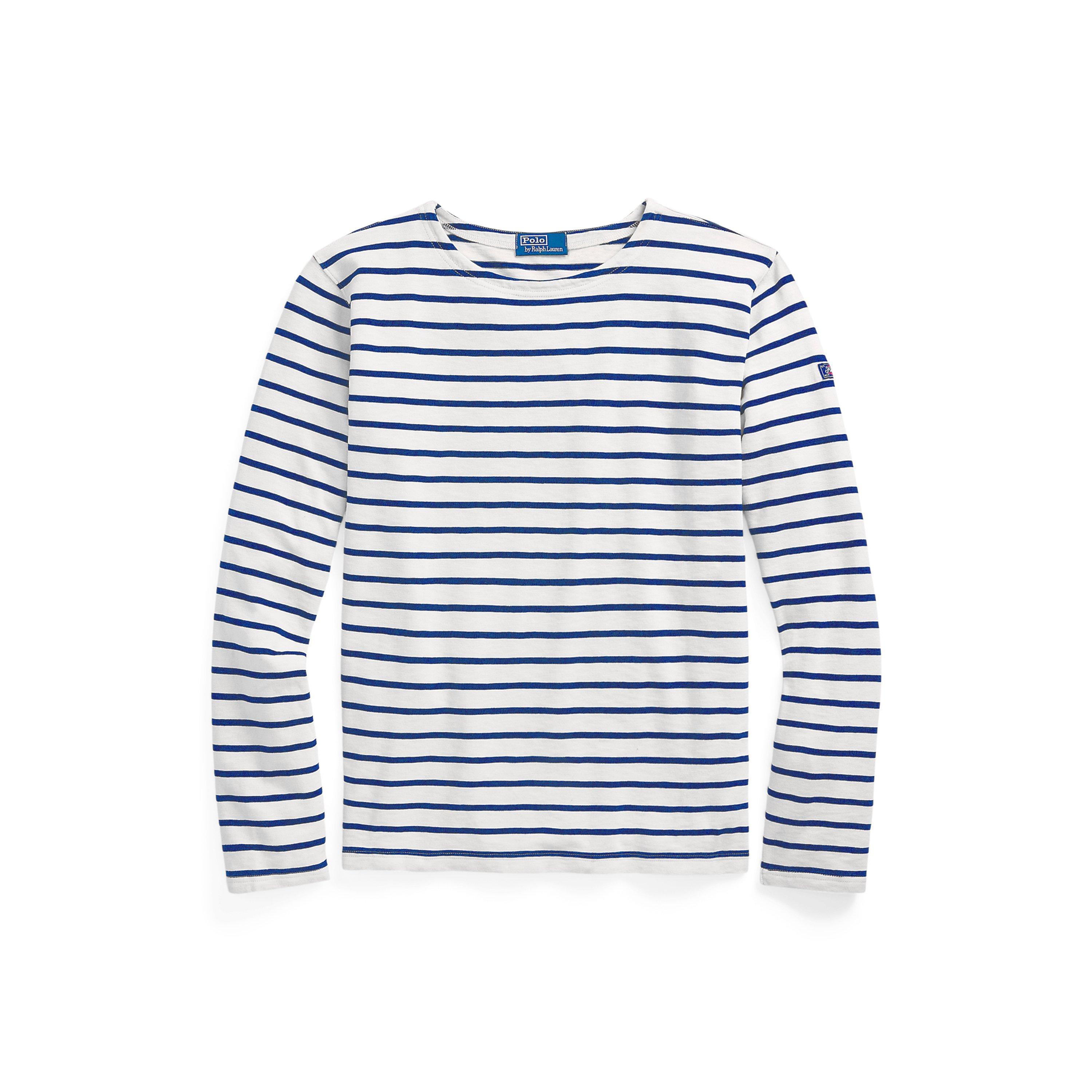 Grey/Indigo - Polo Ralph Lauren - Striped Long T-Shirt - 1