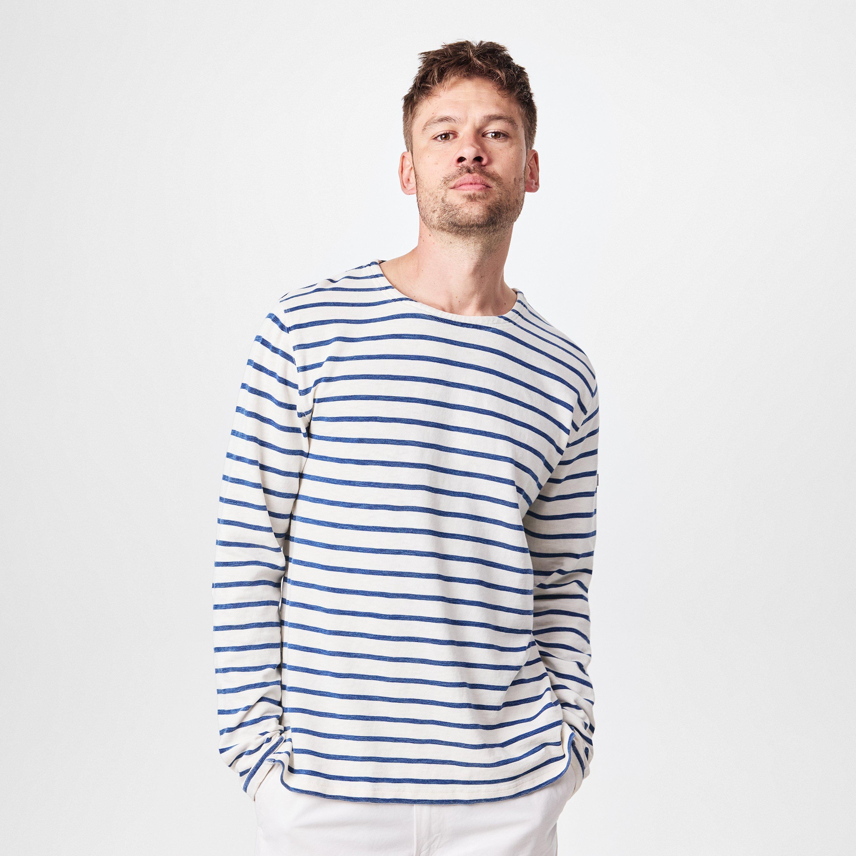 Grey/Indigo - Polo Ralph Lauren - Striped Long T-Shirt - 2
