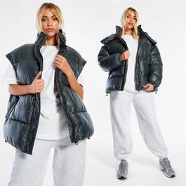 Missguided Detachable Sleeve Ultimate Hooded Puffer Jacket