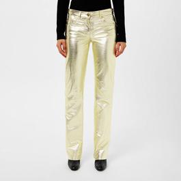 Palm Angels Laminated Leather Trousers