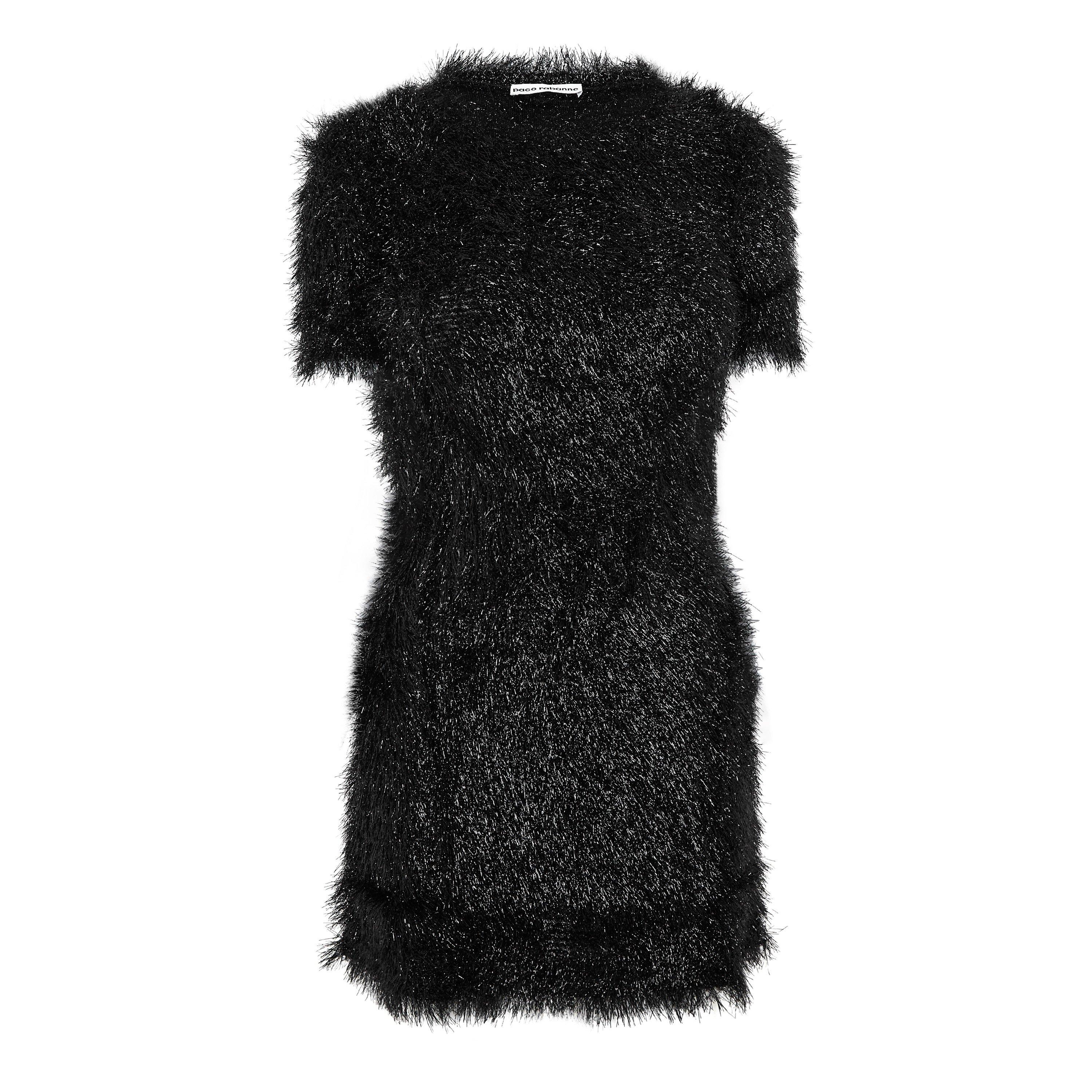 Black - Rabanne - Women's Crystal Mini Dress - 4