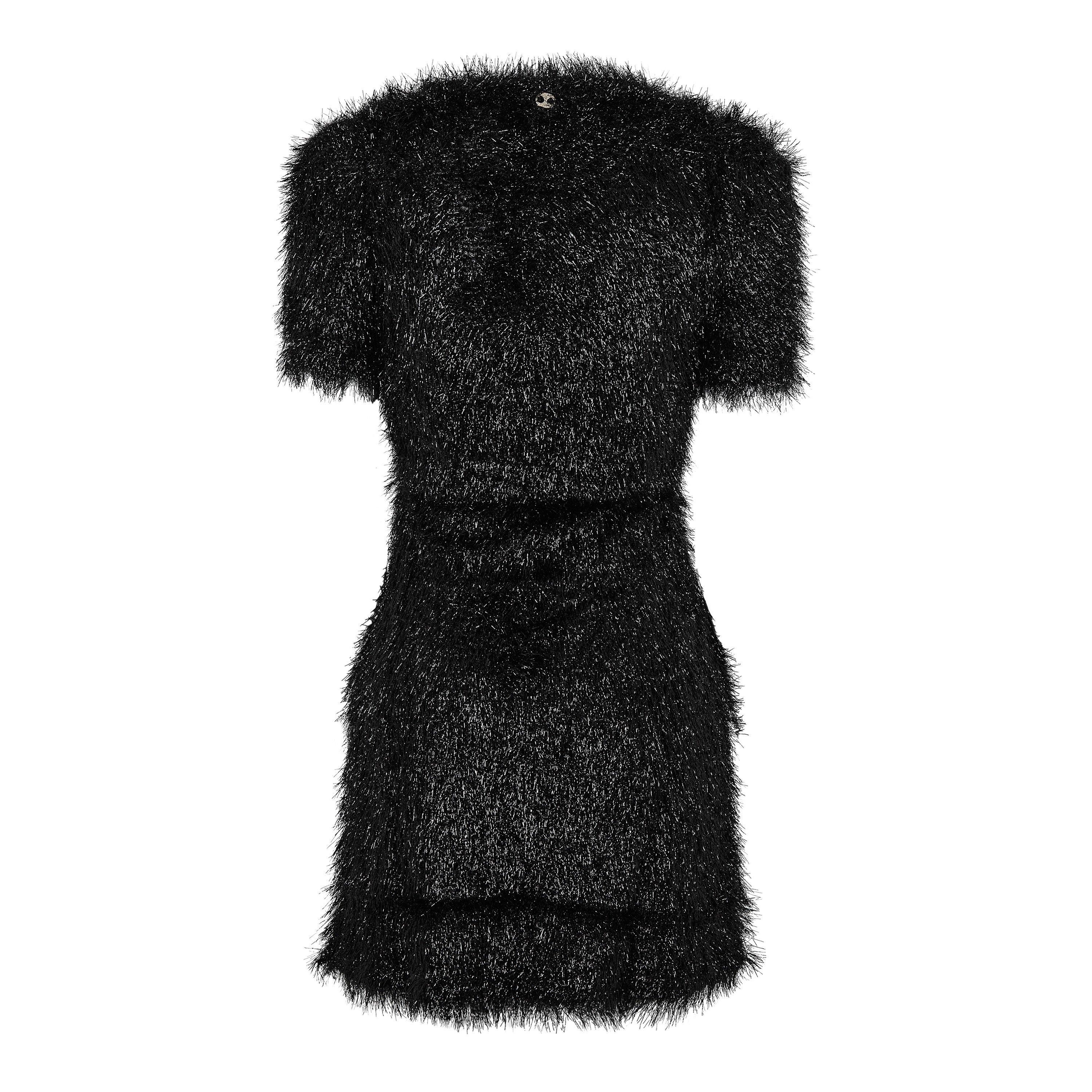 Black - Rabanne - Women's Crystal Mini Dress - 5