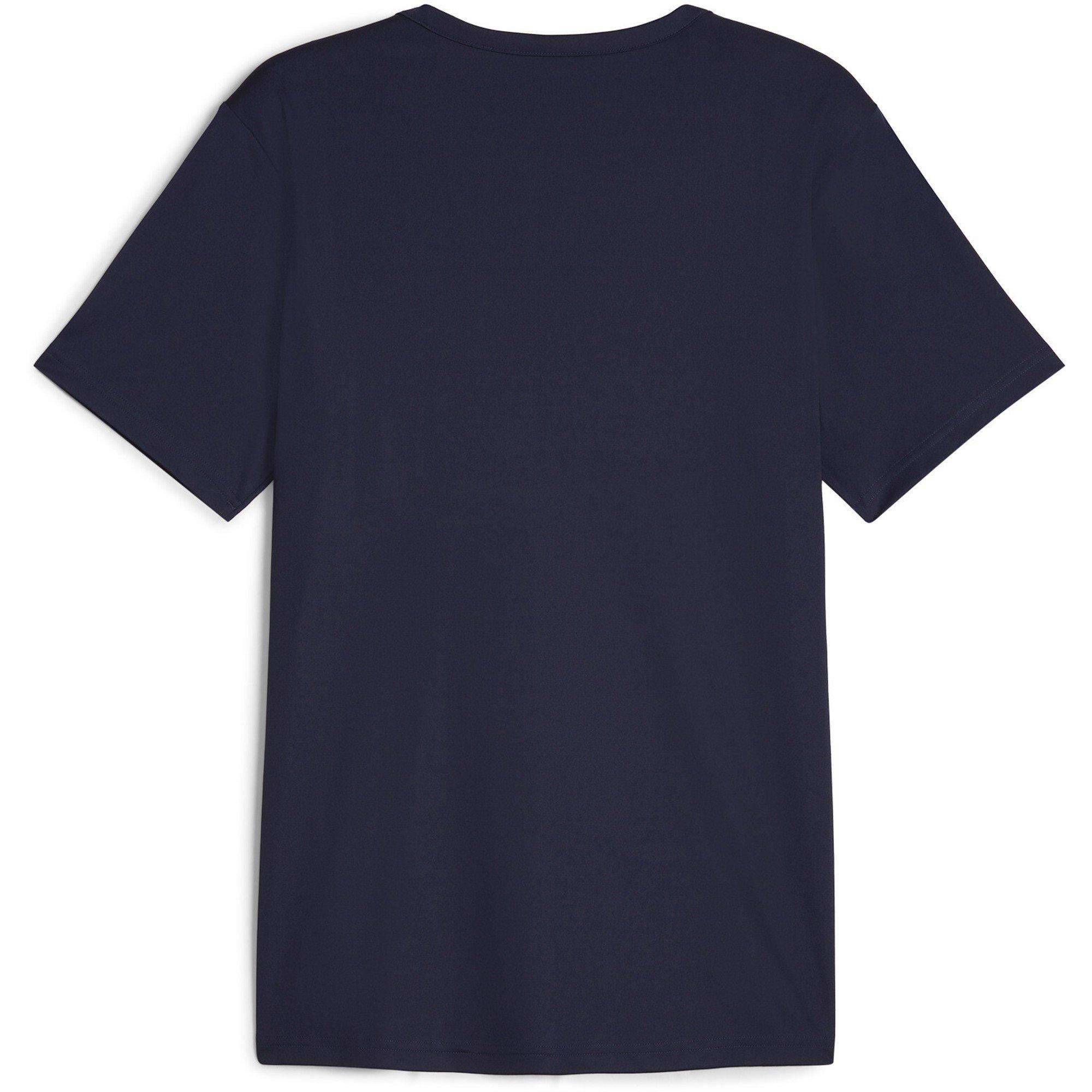 Navy/White - Puma - Men's Matchday Short-Sleeve Performance Crew-Neck T-Shirt - 2