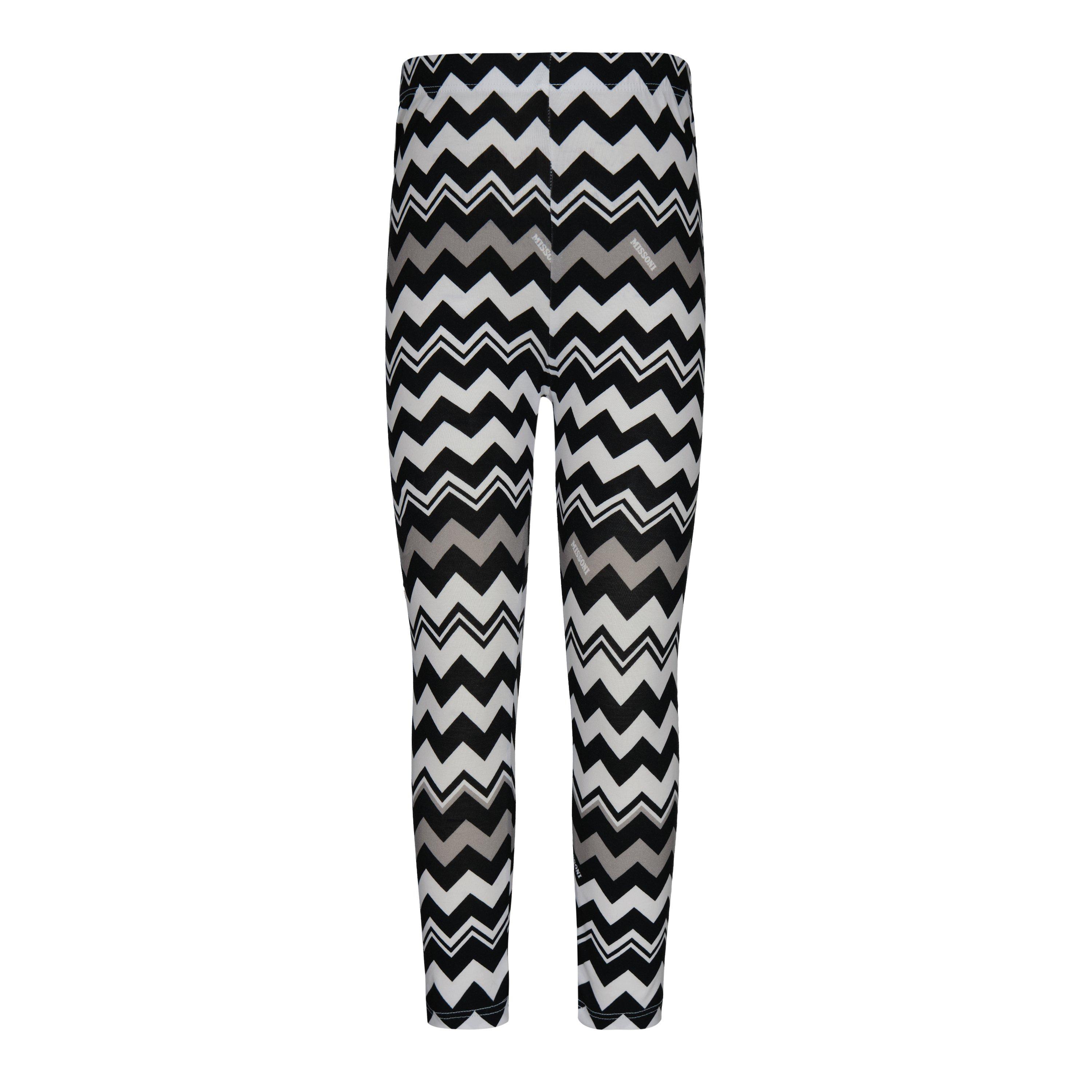 Blk/Wht 930BC - Missoni - Kids' Zigzag Leggings - 1