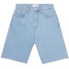 Denim clair - Side Piece Elastic Waist Shorts Little Kids Big Kids - Tuck Stitch Poplin Dress - 4