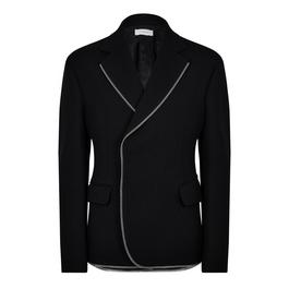 Off White Men's Japwool Double Breasted Round Blazer