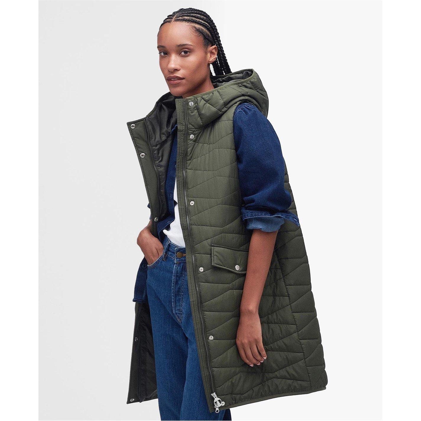 Barbour Women's Oak Quilted Longline Gilet