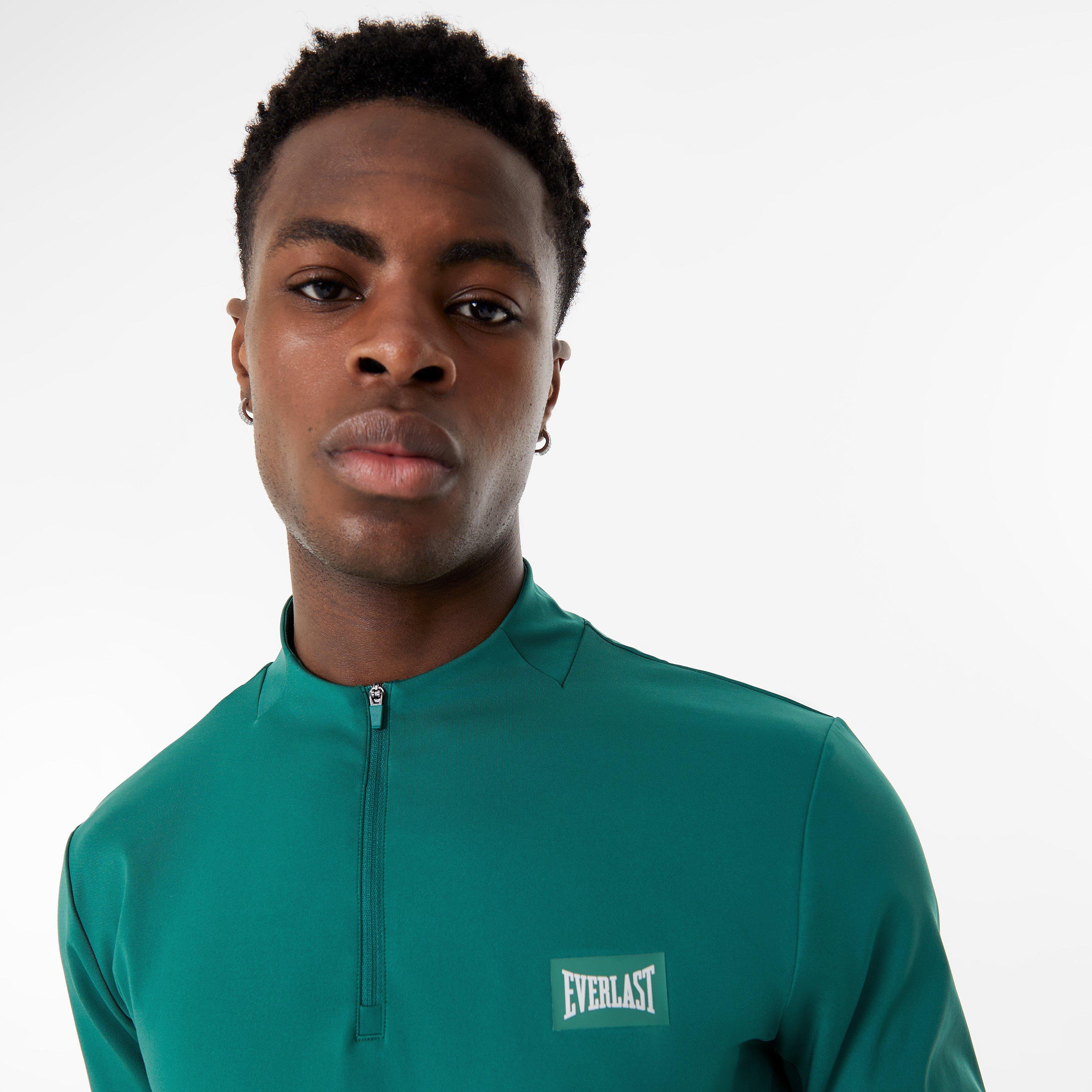Verde Floresta - Everlast - Half Zip Funnel Neck Top Mens - 5