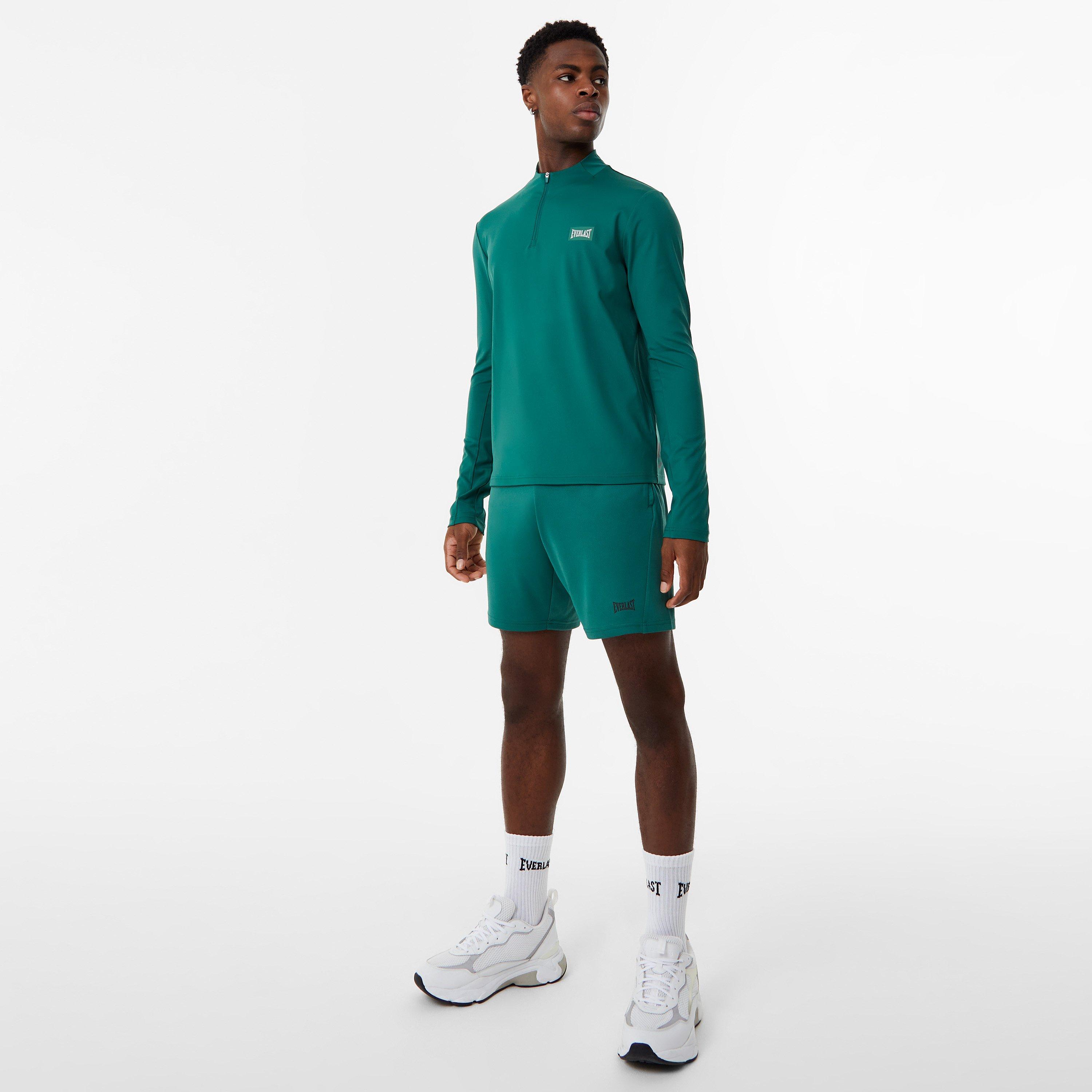Verde Floresta - Everlast - Half Zip Funnel Neck Top Mens - 6