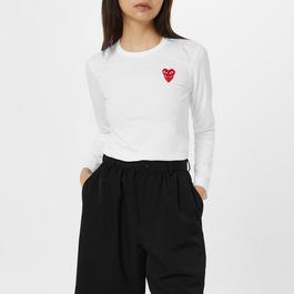 Comme des Garcons PLAY Double Hrt Tee Ld34