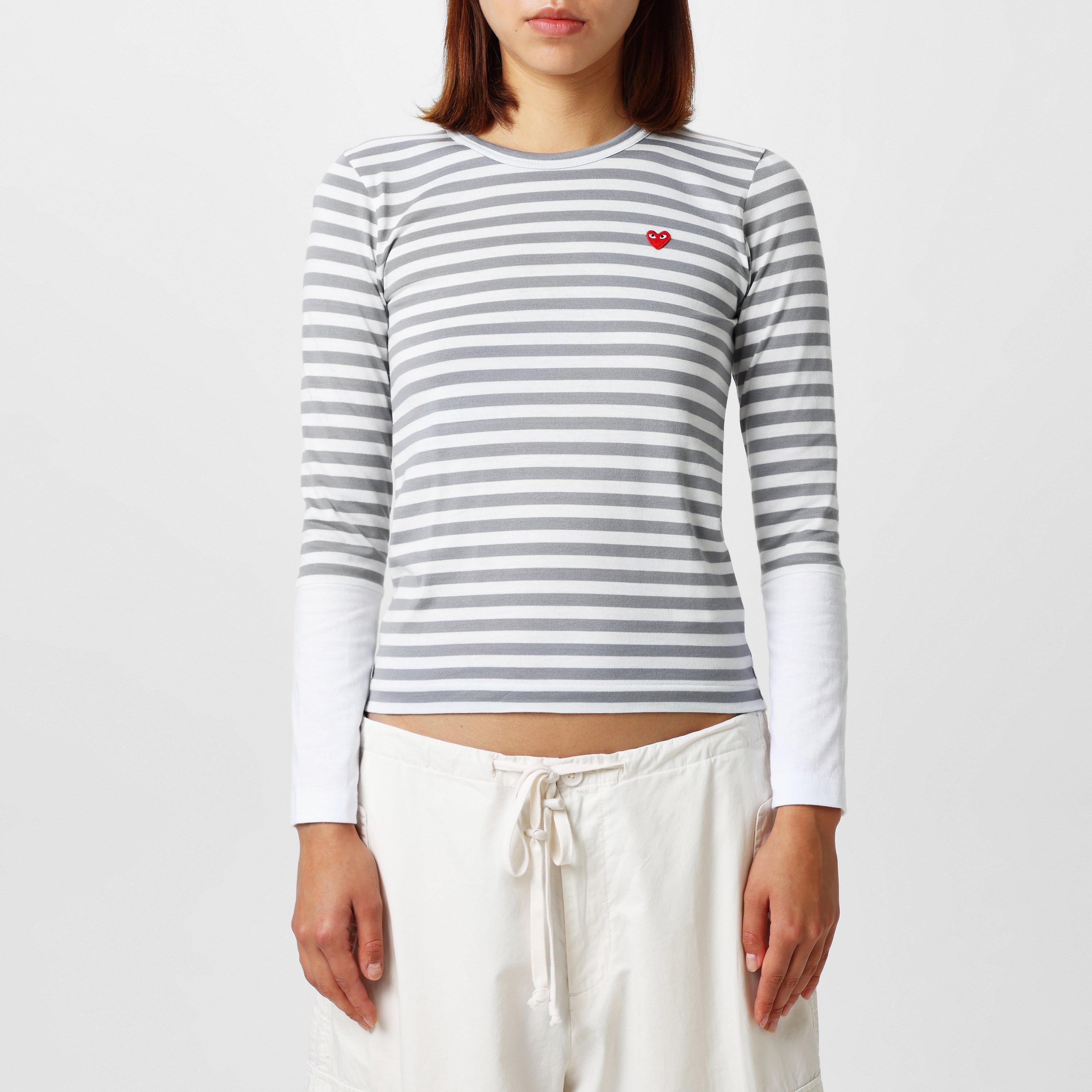 Long Sleeve Play Comme Des Garcons Womens T Shirt Comme Des
