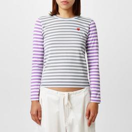 Comme des Garcons PLAY Dual Stripe T Shirt