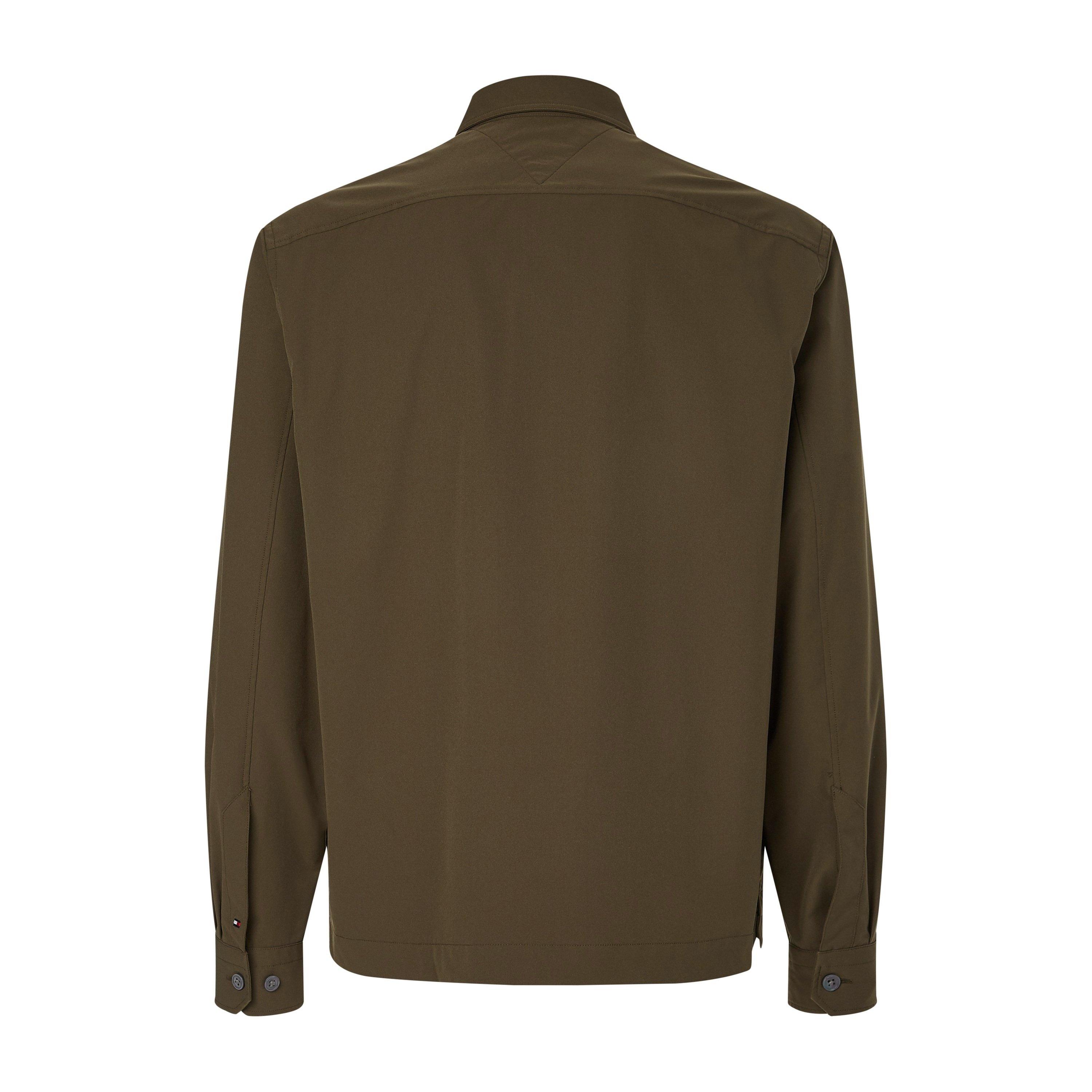 Army Green - Tommy Hilfiger - Men's Utility Long Sleeve Overshirt - 7