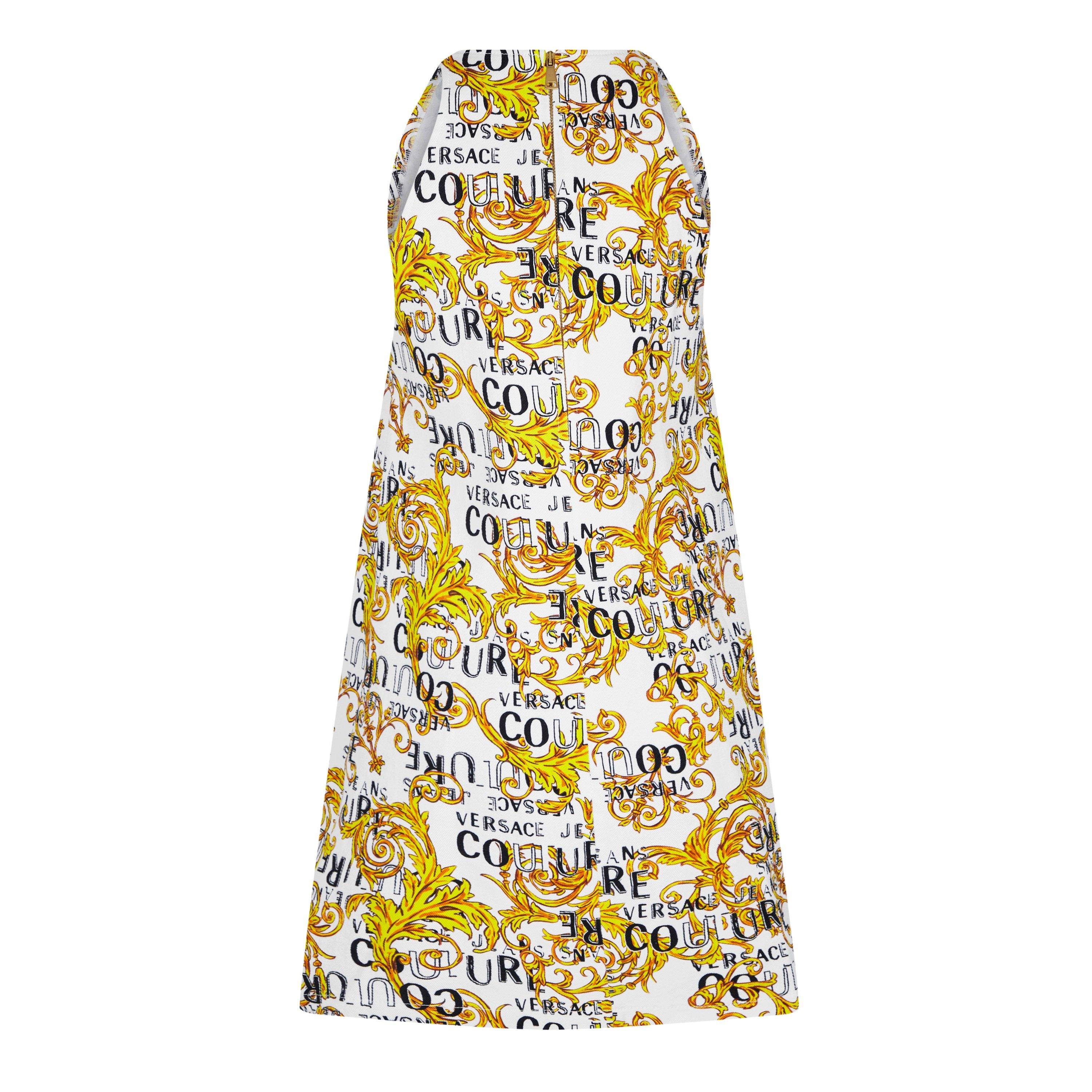 送料無料 百貨店 Jeans Versace Couture Women Dress Graphic-Print Sleeveless | ワンピース