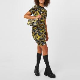 Versace Jeans Couture Baroque Print Mini Dress