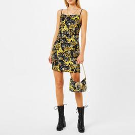 Versace Jeans Couture Baroque Sleeveless Mini Dress