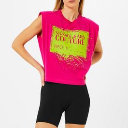 Versace Jeans Couture VJC Logo Crop Vest Ld34