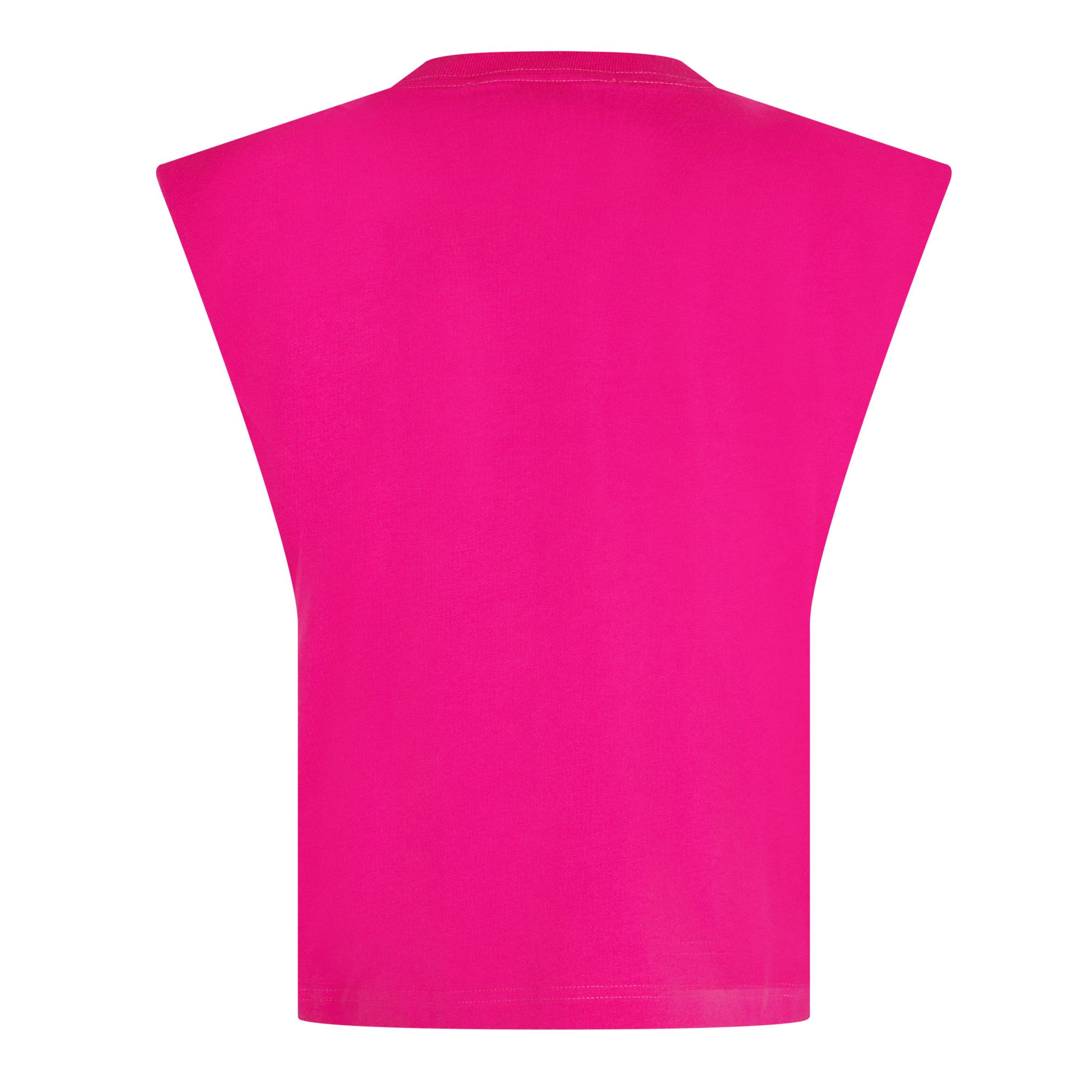 Hot Pink - Versace Jeans Couture - Women's Contour Logo Crop Top - 7