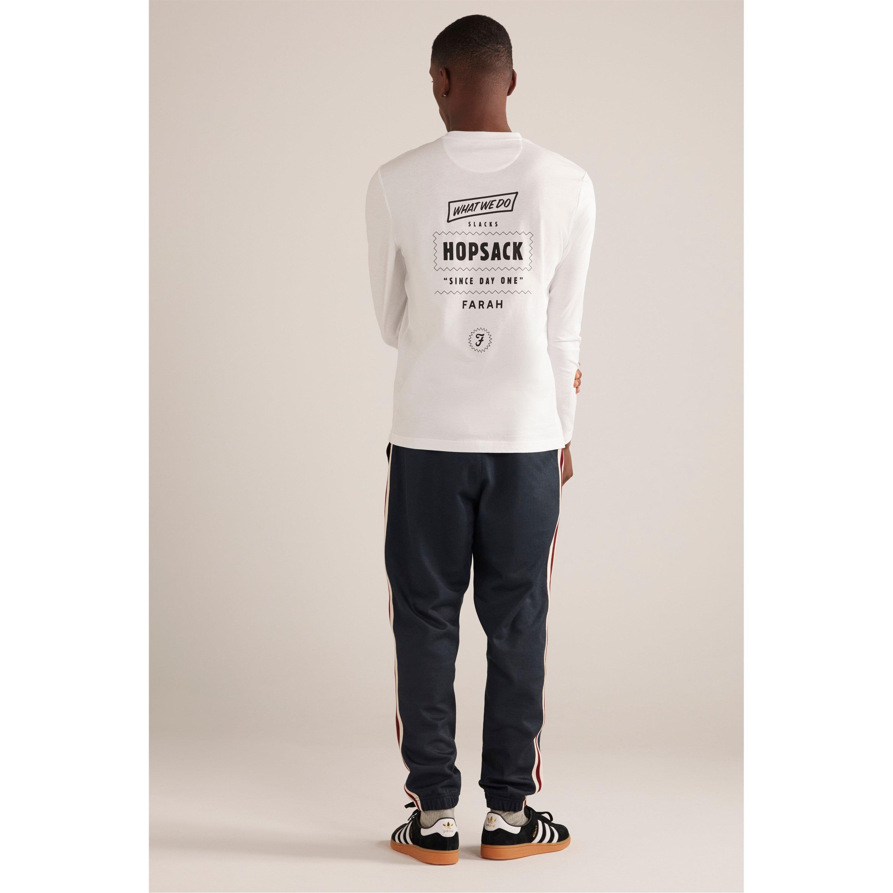 White - Farah - Men's Newland Long-Sleeve T-Shirt - 2