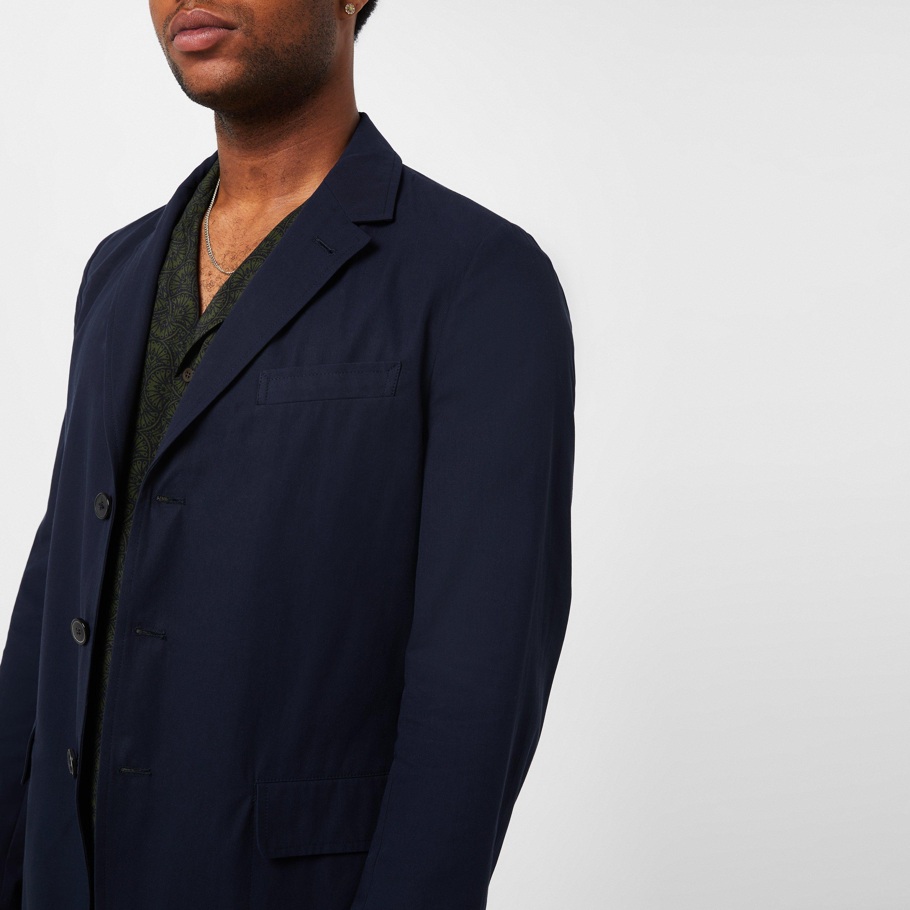 Navy - Dries Van Noten - Men's  Single Breasted Tailored Fit Blazer - 4