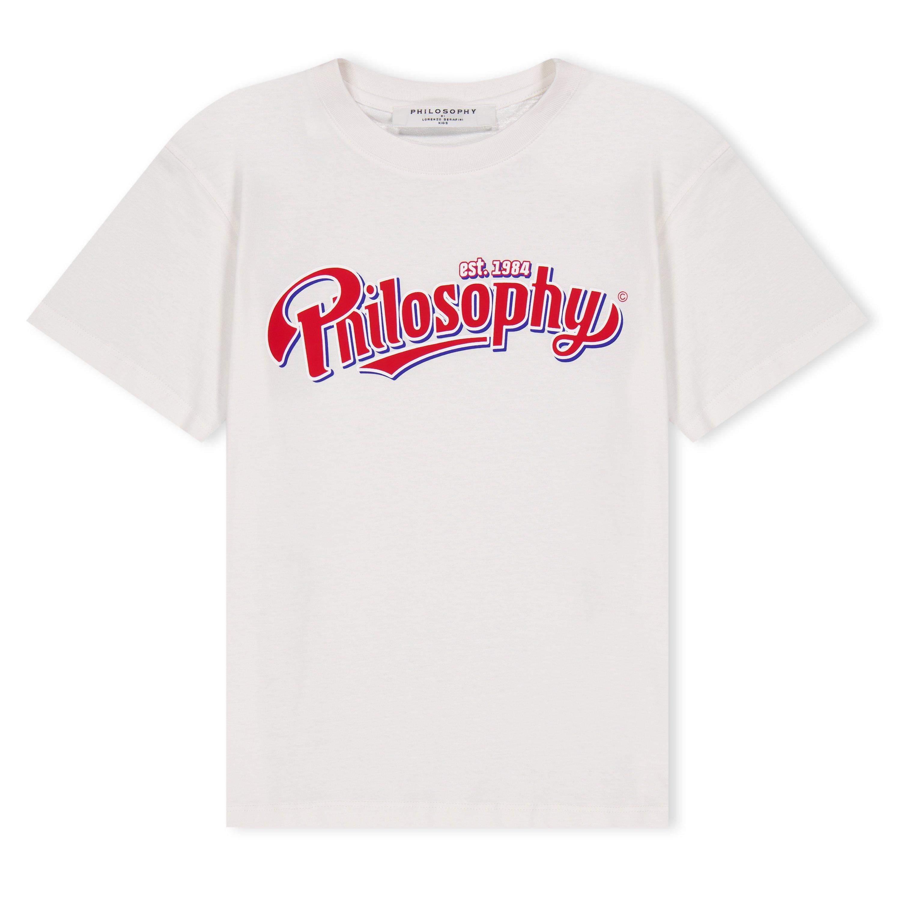 Philosophy di Lorenzo Serafini Kids' Logo Print Regular Fit T-Shirt