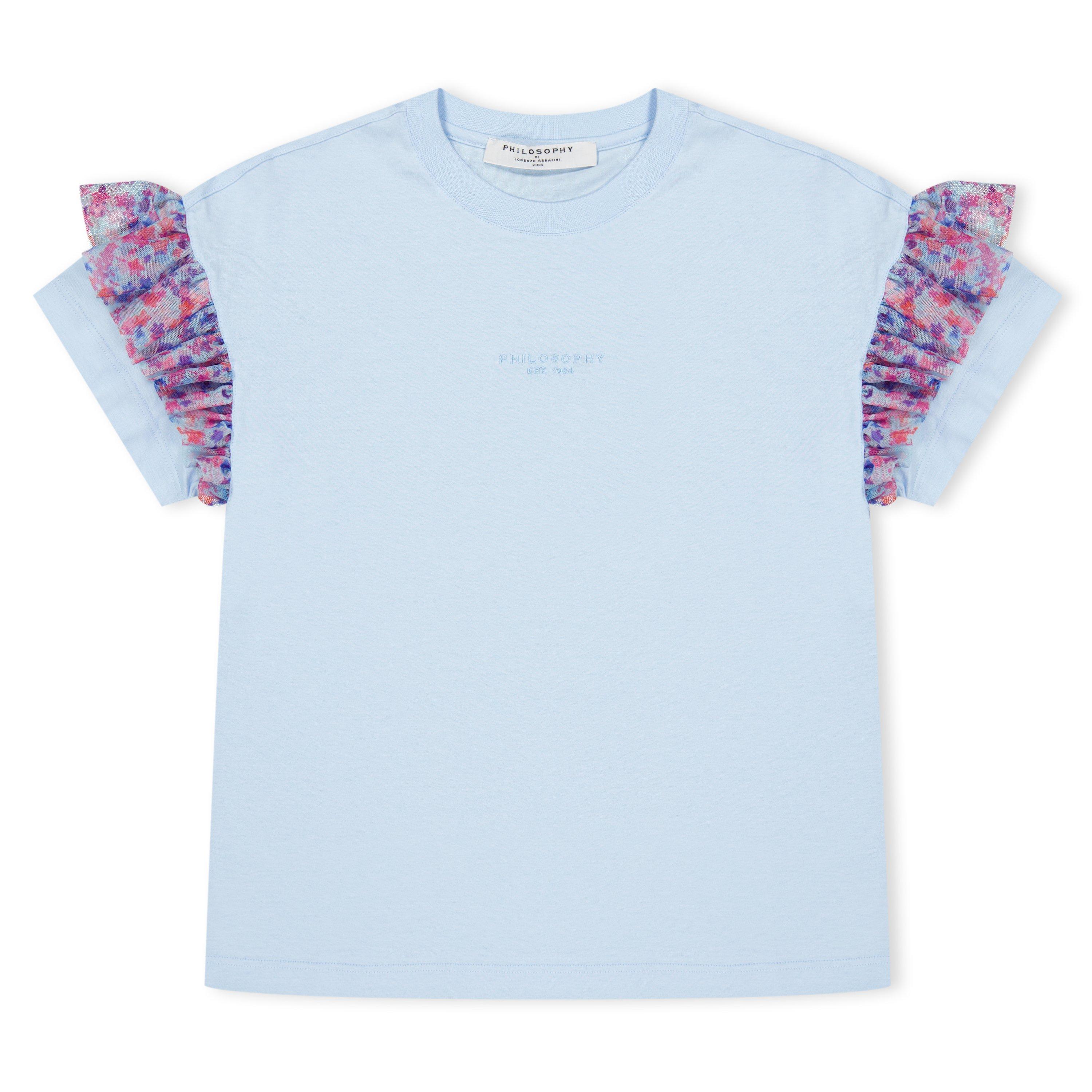 Kids' Contrast Ruffle Regular Fit T-Shirt