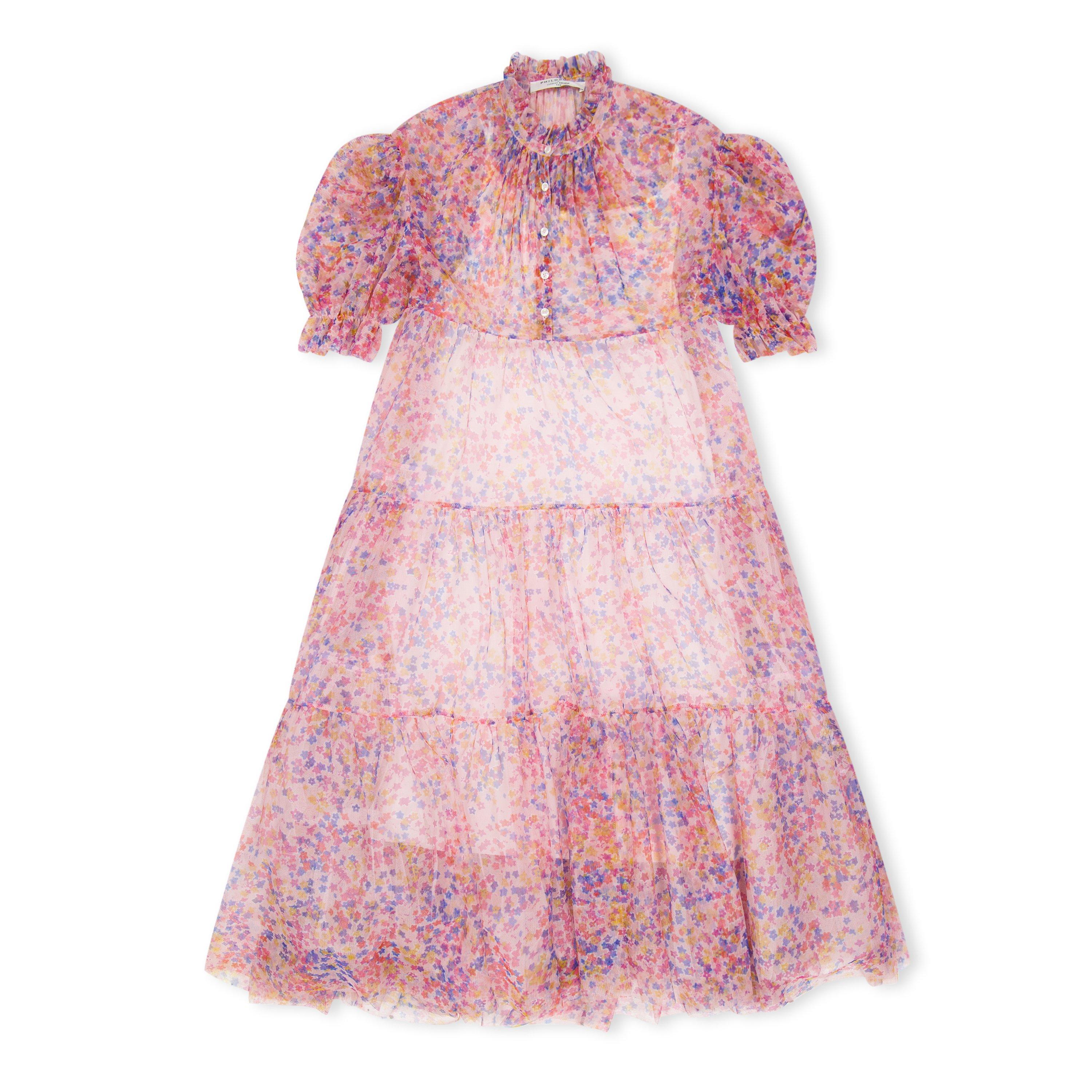 Philosophy di Lorenzo Serafini Kids' Tiered Floral Print Shift Dress