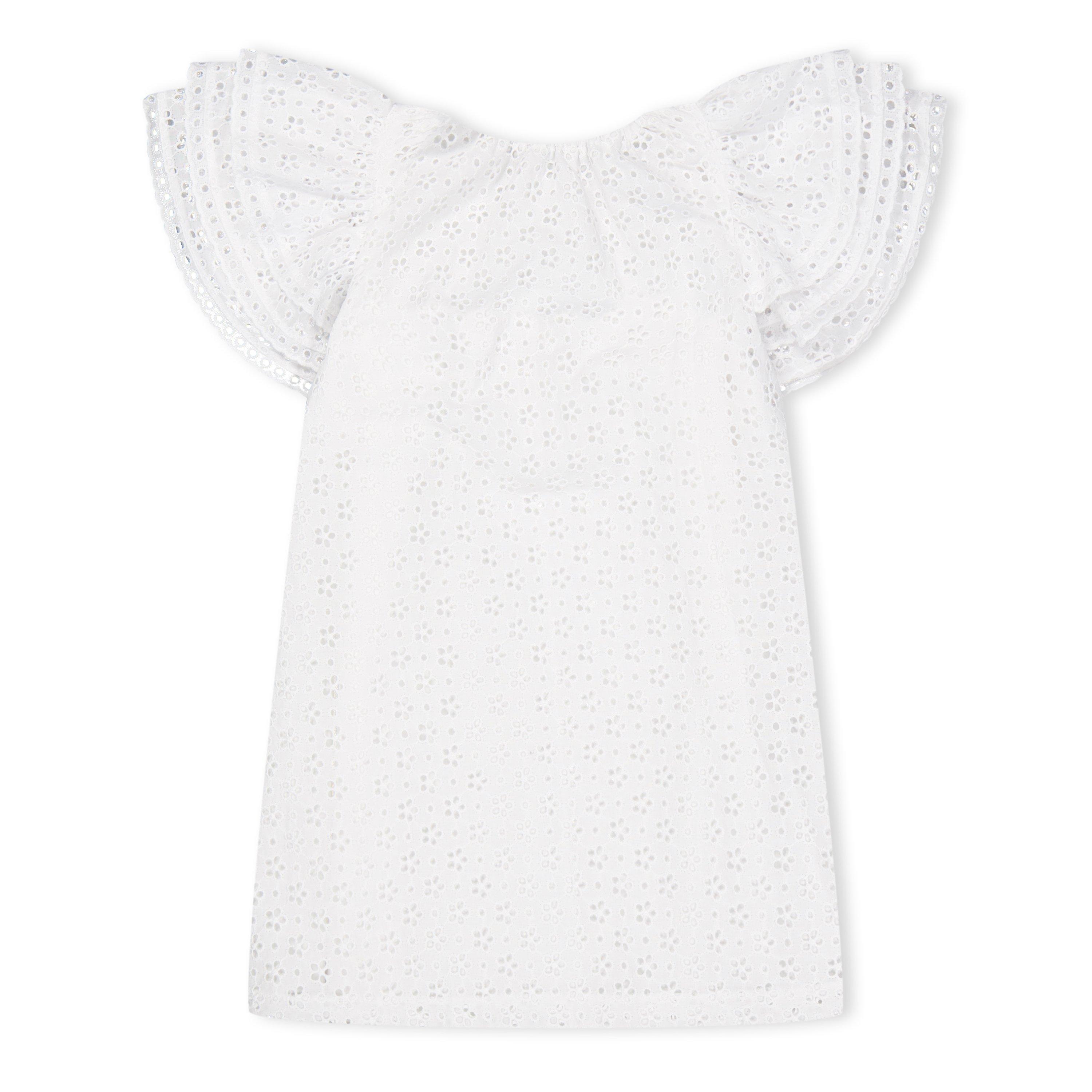 White - Philosophy di Lorenzo Serafini - Kids' Ruffled Lace Shift Dress - 2