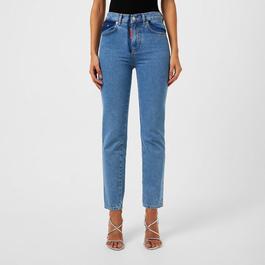 Moschino Two Tone Straight Jeans