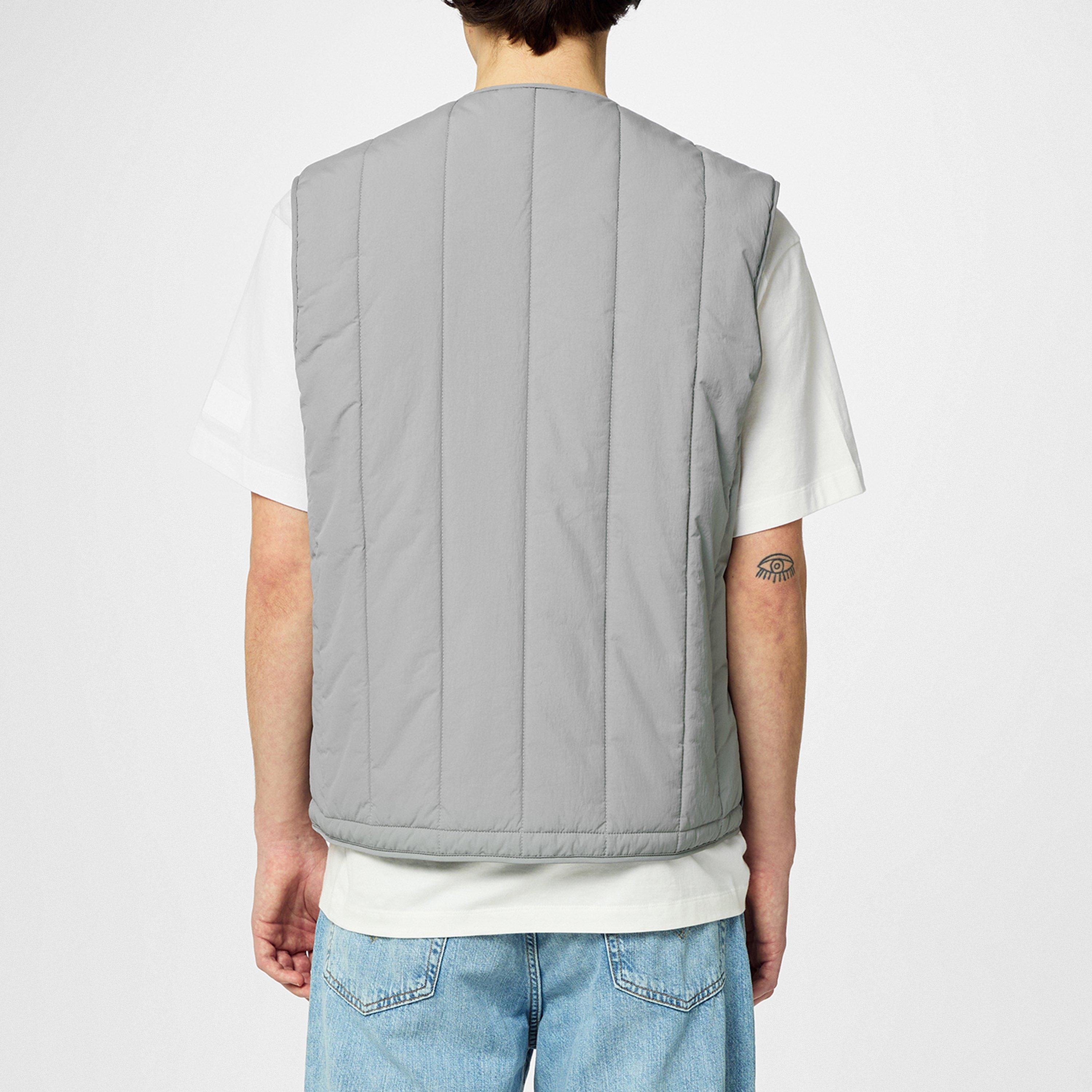 Grey 039 - Hugo - Men's Batino Quilted Sleeveless Double Zip Gilet - 4