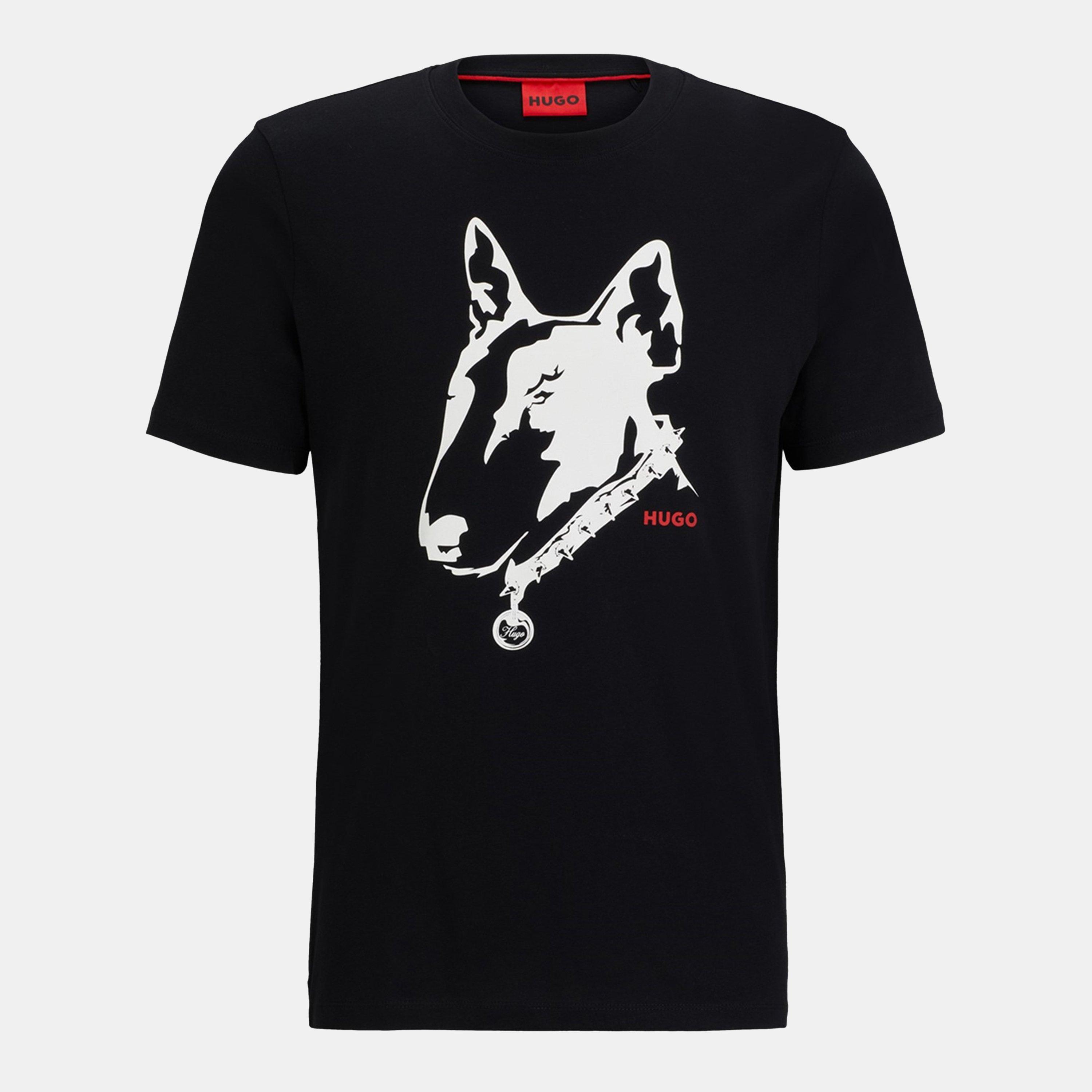 Black 001 - Hugo - Dammock Short Sleeve T-Shirt