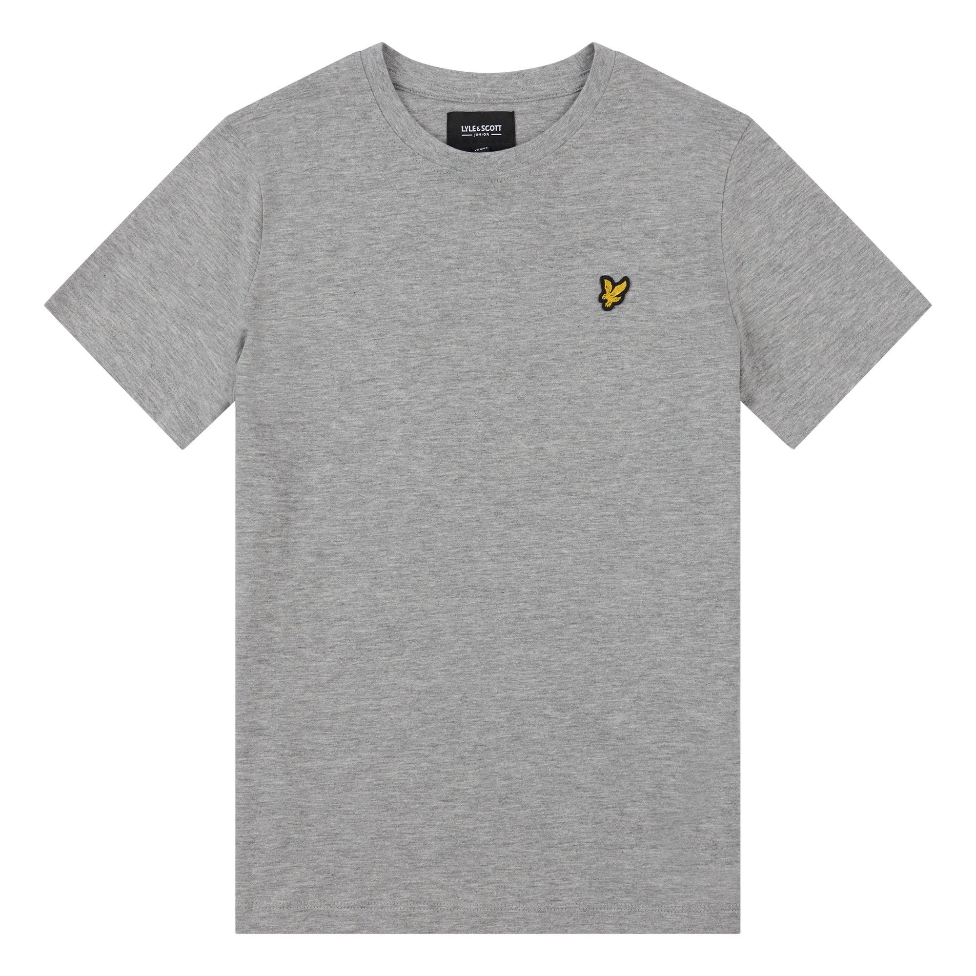 LYLE & SCOTT - T-shirt uomo regular a tinta unita con logo - avorio