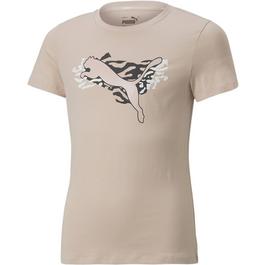 Puma Aeroready 3-Stripes T-Shirt Kids Gym Top Girls