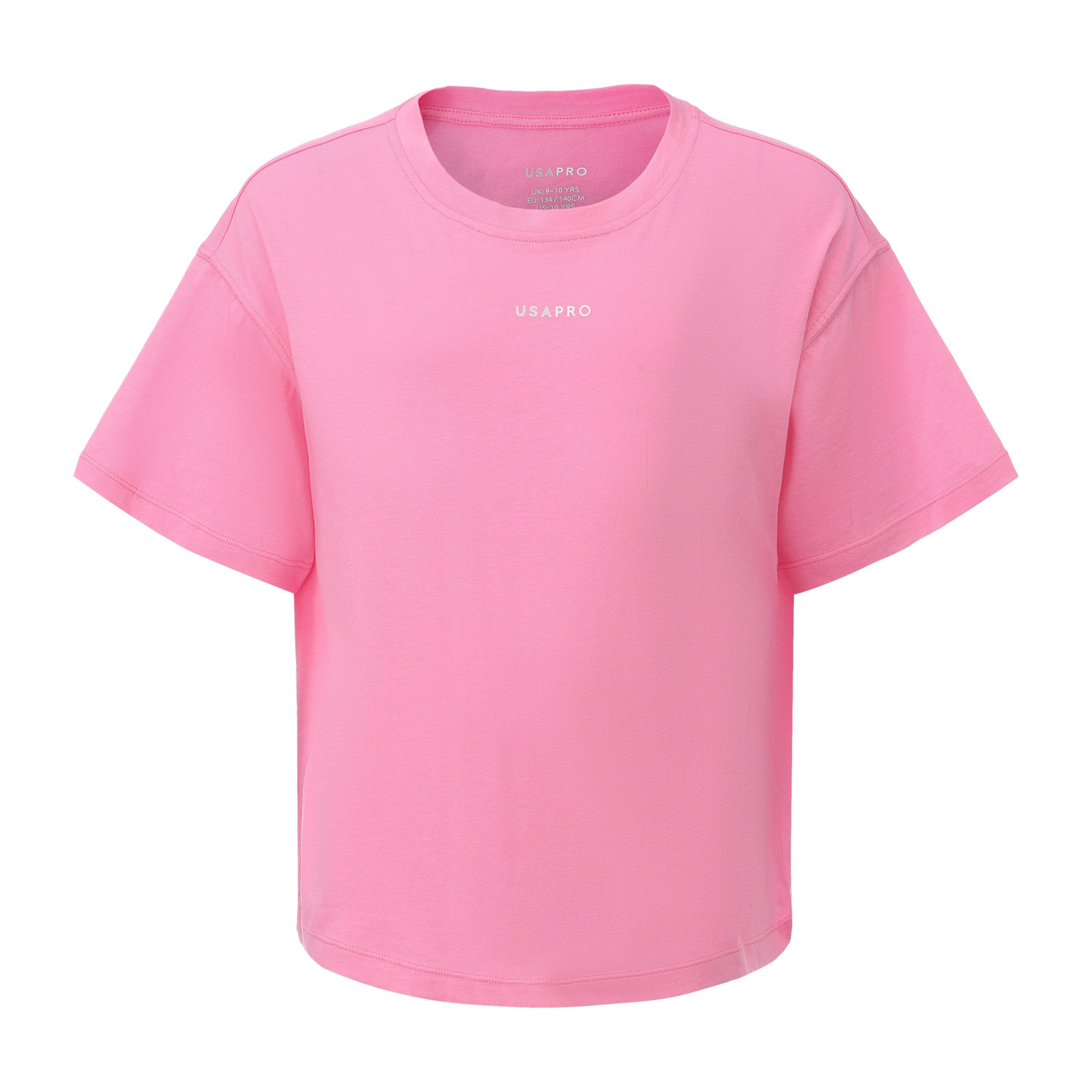 Usa Pro Girls Pro Boxy Tee Juniors - Pink - 7-8 Yrs