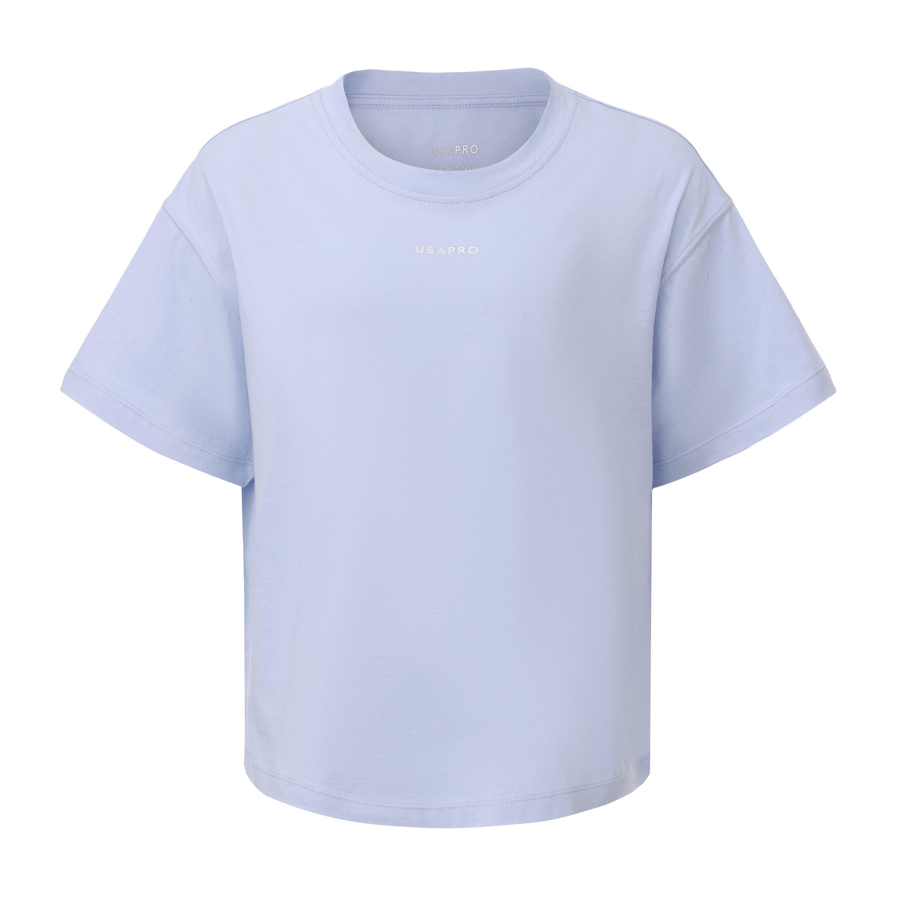Usa Pro Girls Pro Boxy Tee Juniors - Blue - 7-8 Yrs