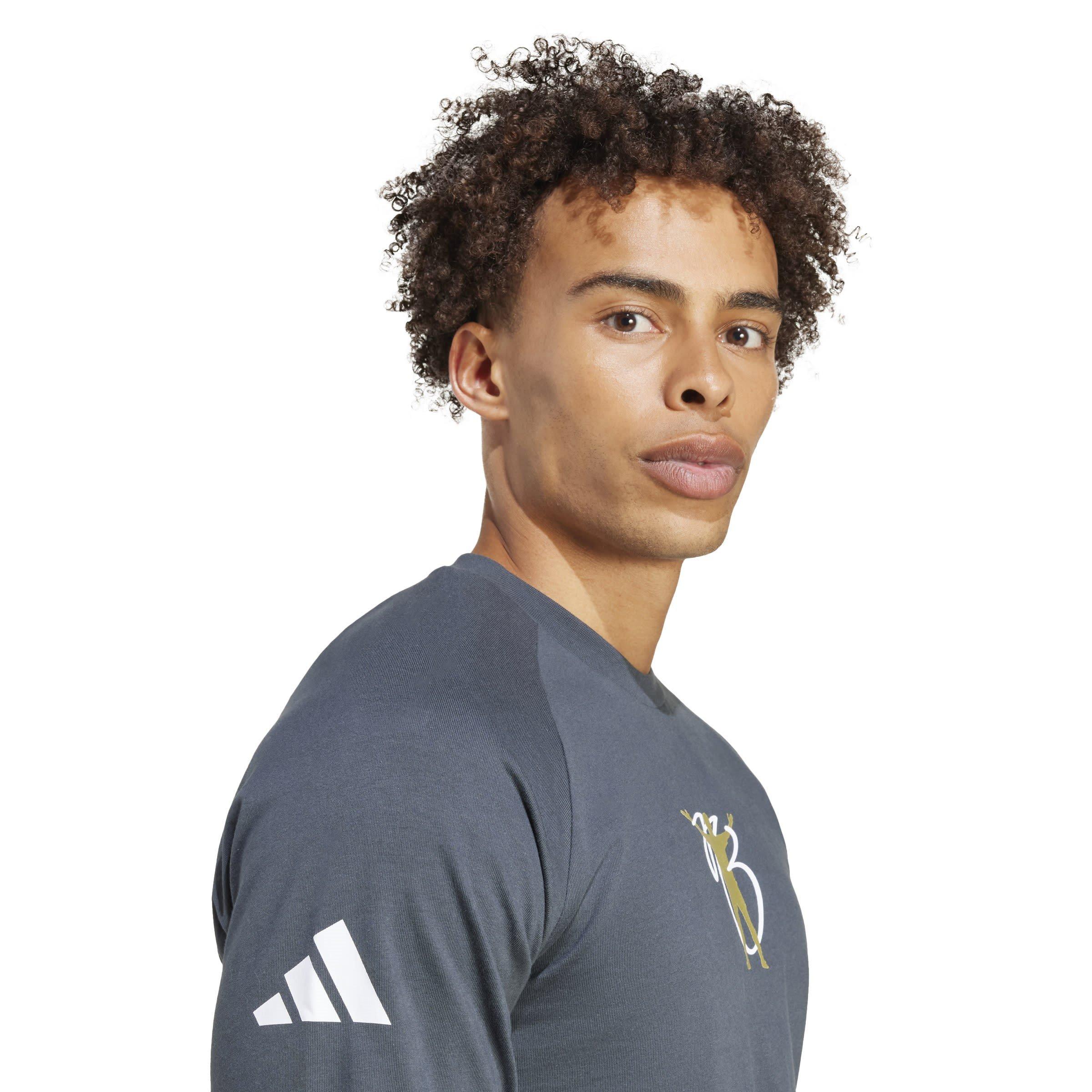 Tamno sivo - adidas - Jude Bellingham Long Sleeve T-Shirt - 5