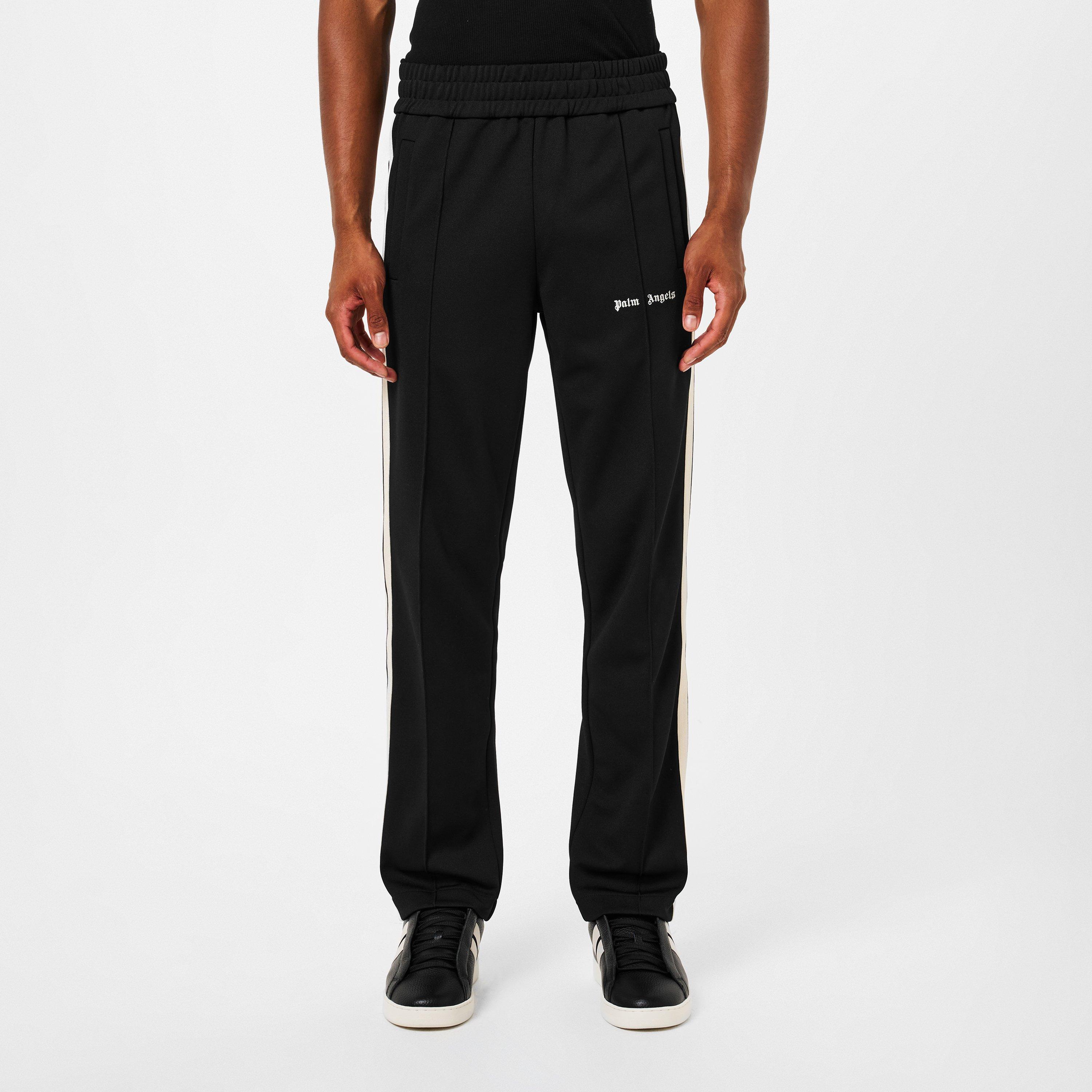 Black/White - Palm Angels - New Classic Tracksuit Bottoms - 3