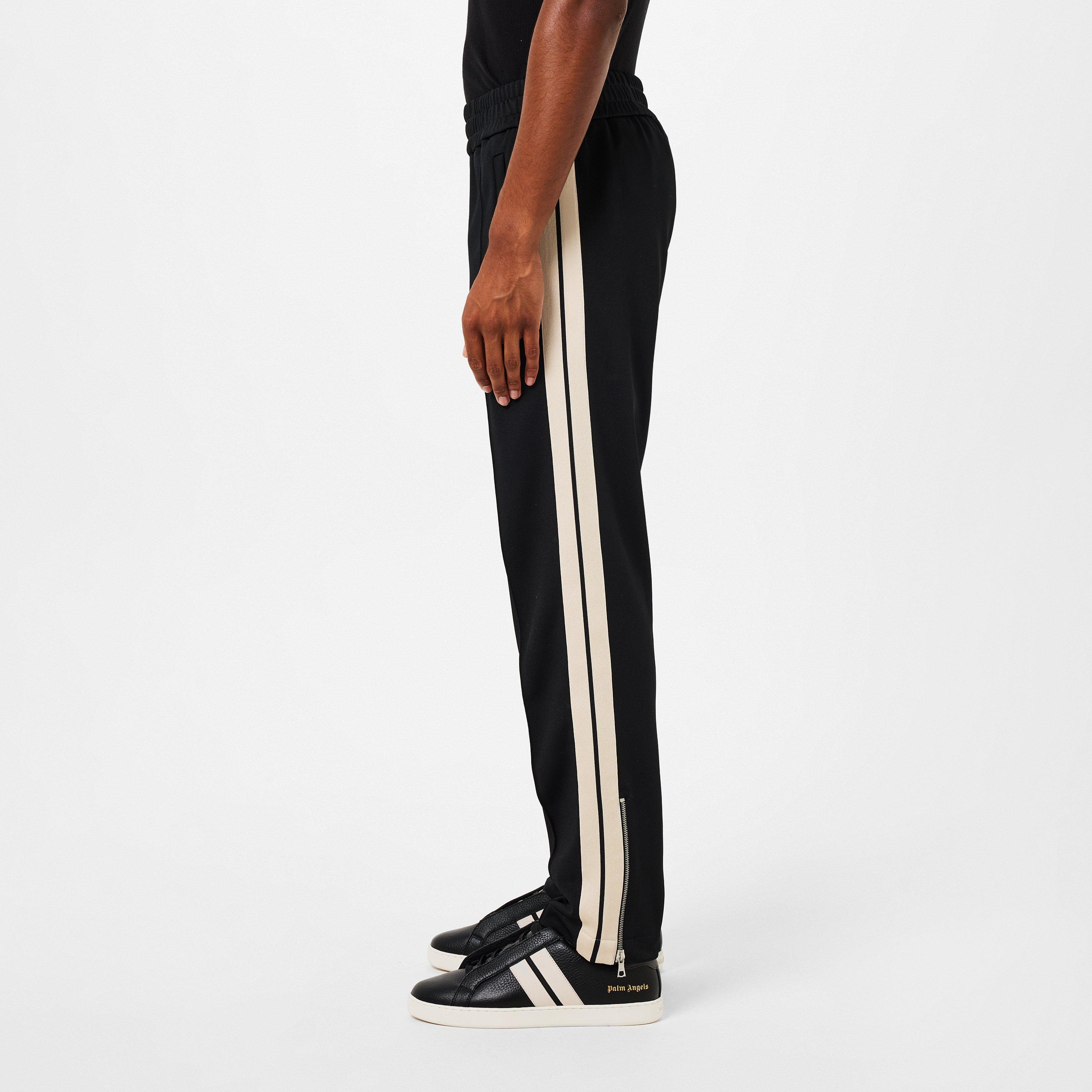 Black/White - Palm Angels - New Classic Tracksuit Bottoms - 5