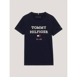 Tommy Hilfiger Oversized Logo T Shirt Juniors