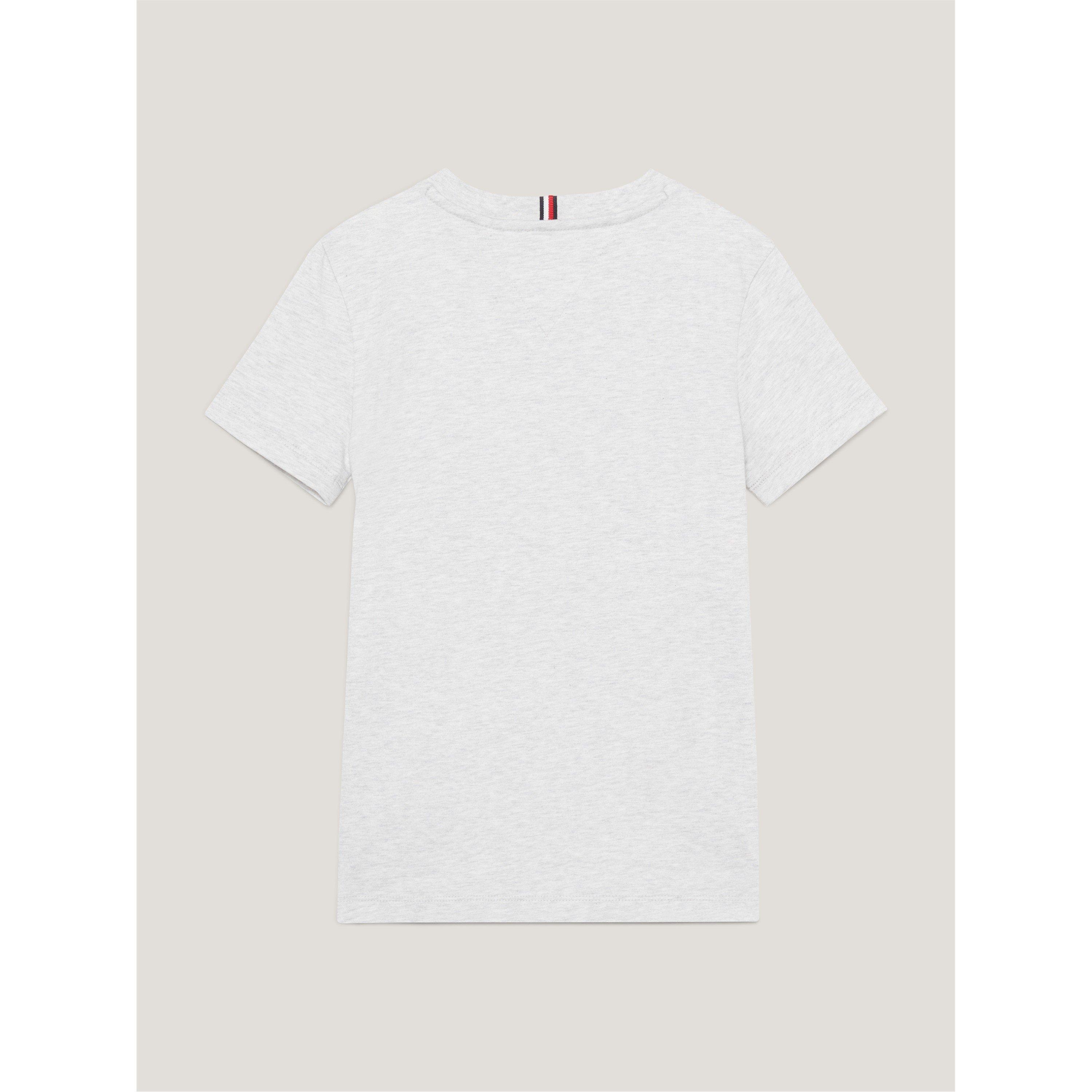 Light Heather - Tommy Hilfiger - Script Logo T-Shirt Juniors - 3