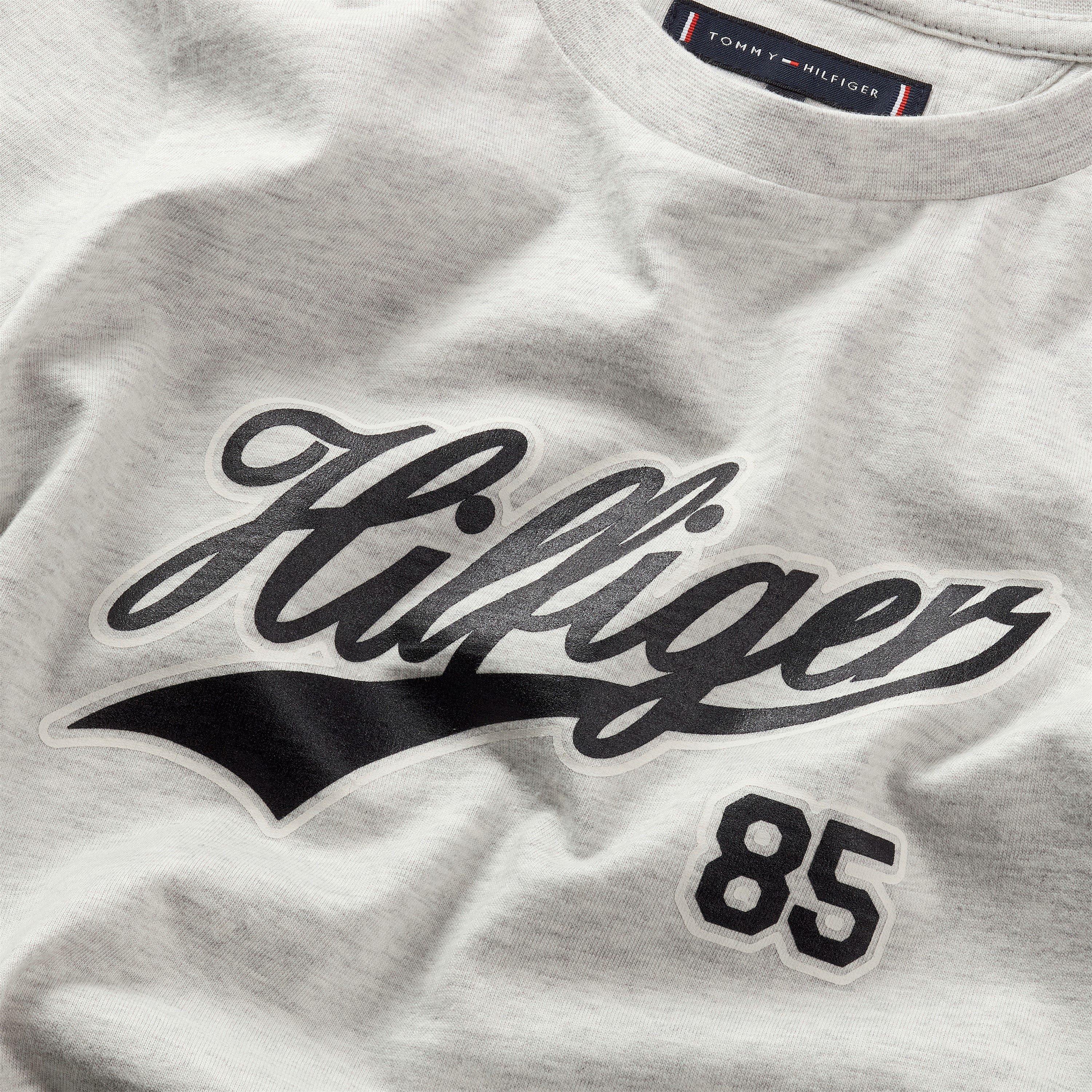 Light Heather - Tommy Hilfiger - Script Logo T-Shirt Juniors - 4